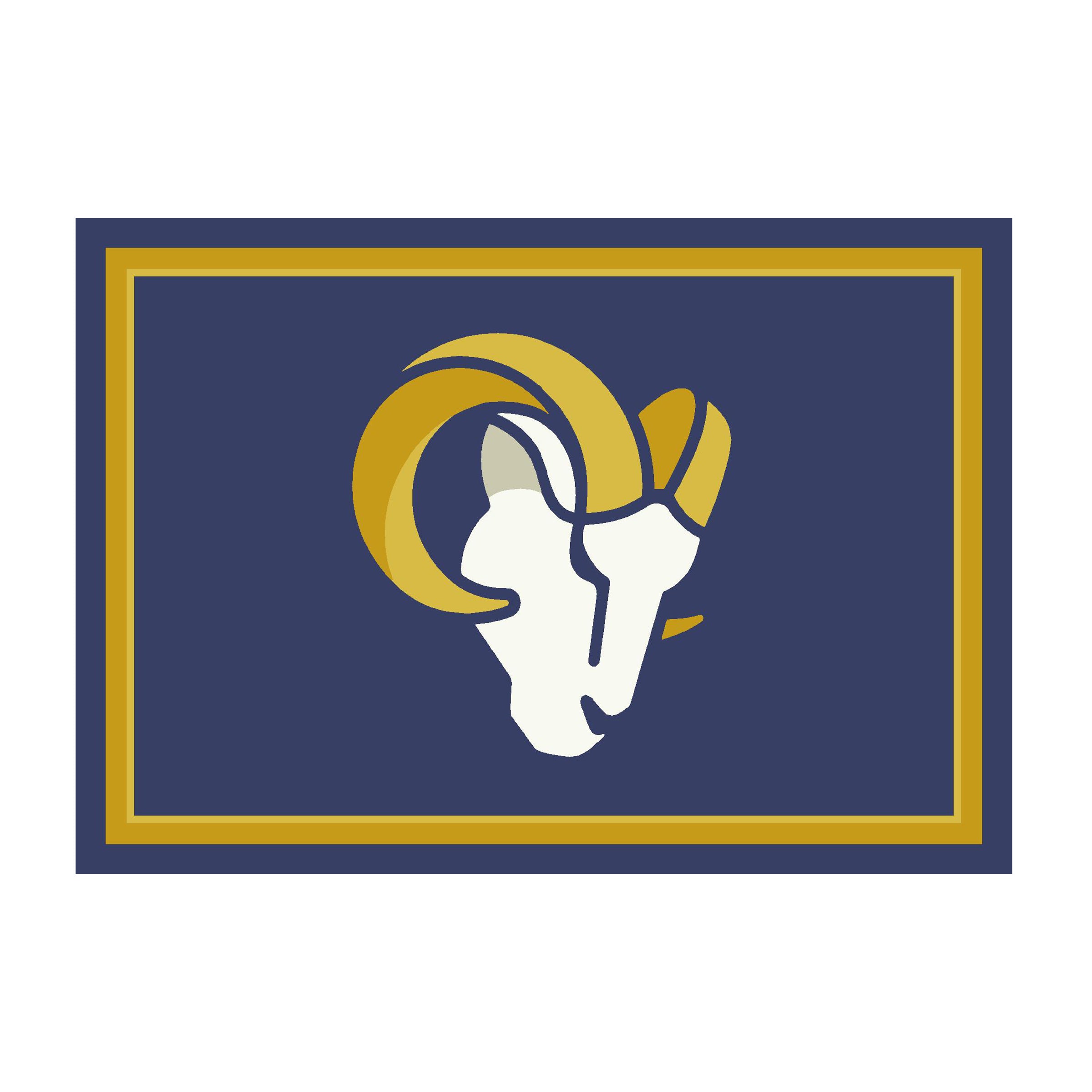 Nfl Los Angeles Rams Team Logo Area Rug Spirit Design