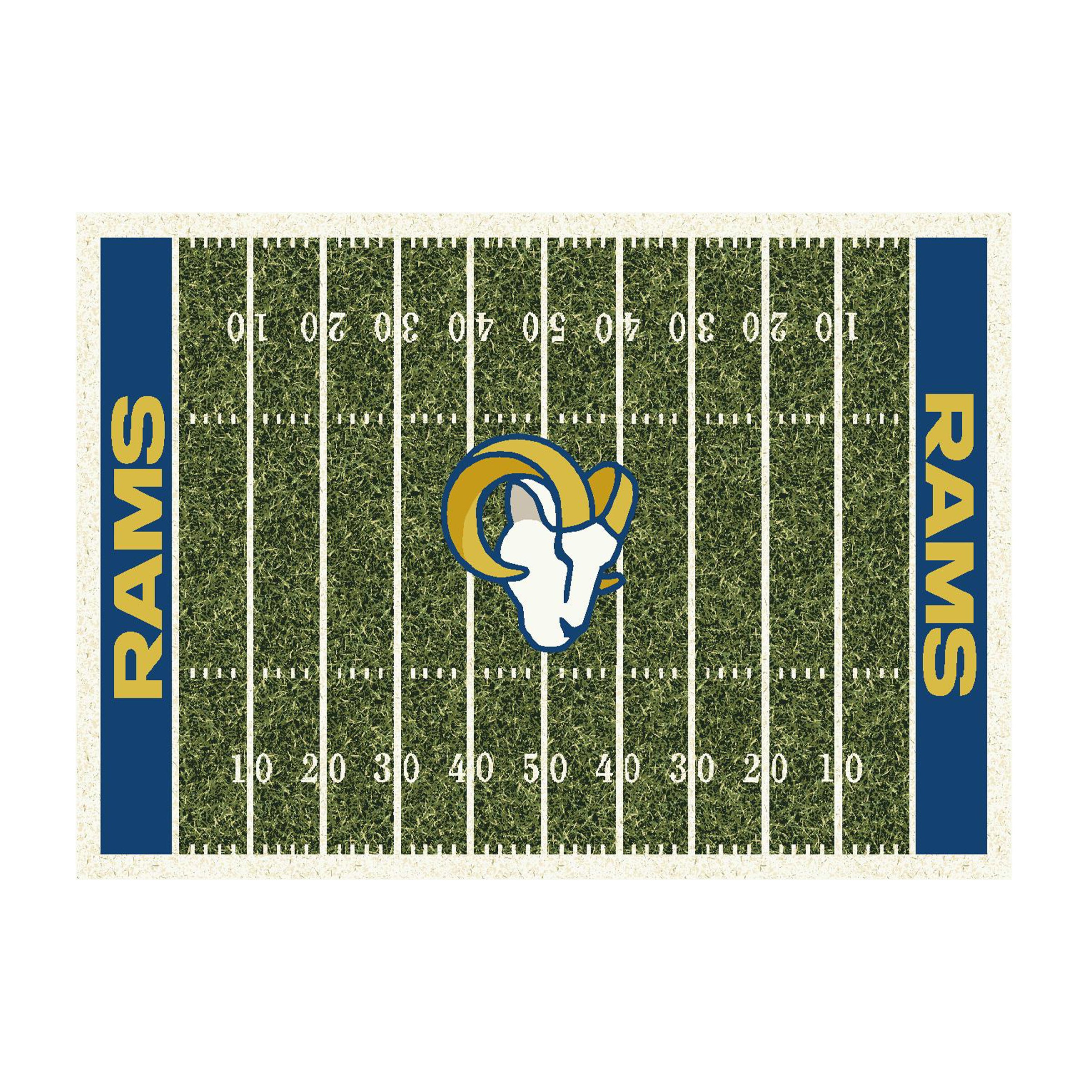 Nfl Los Angeles Rams Team Logo Area Rug Home-Field Design