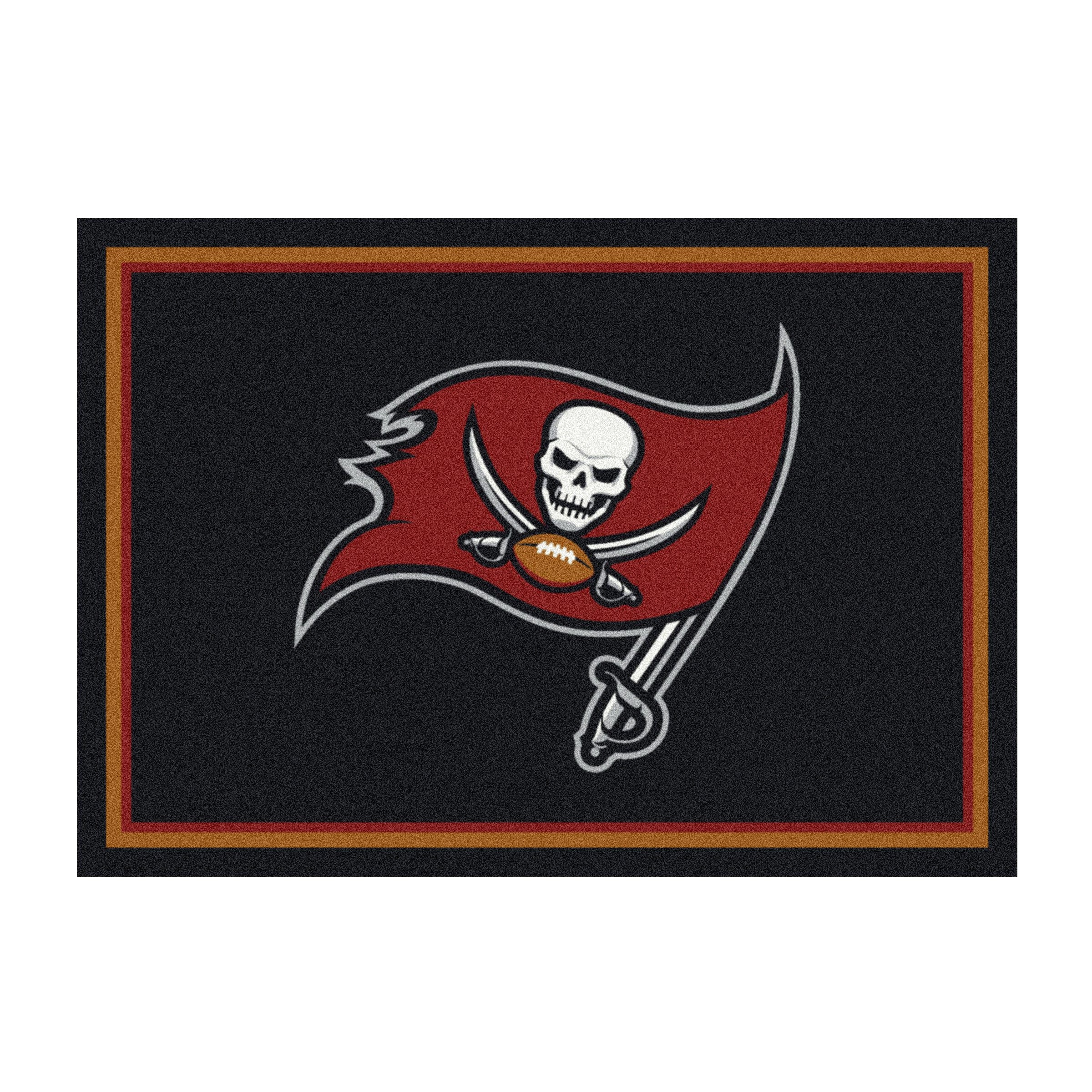 Nfl Tampa Bay Buccaneers Team Logo Area Rug Spirit Design
