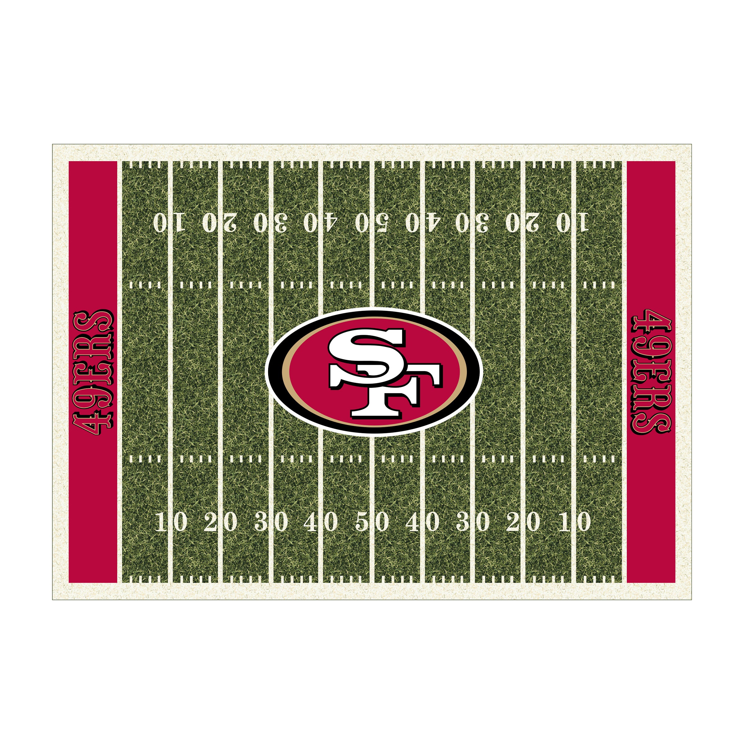 Nfl San Francisco 49Ers Team Logo Area Rug Home-Field Design