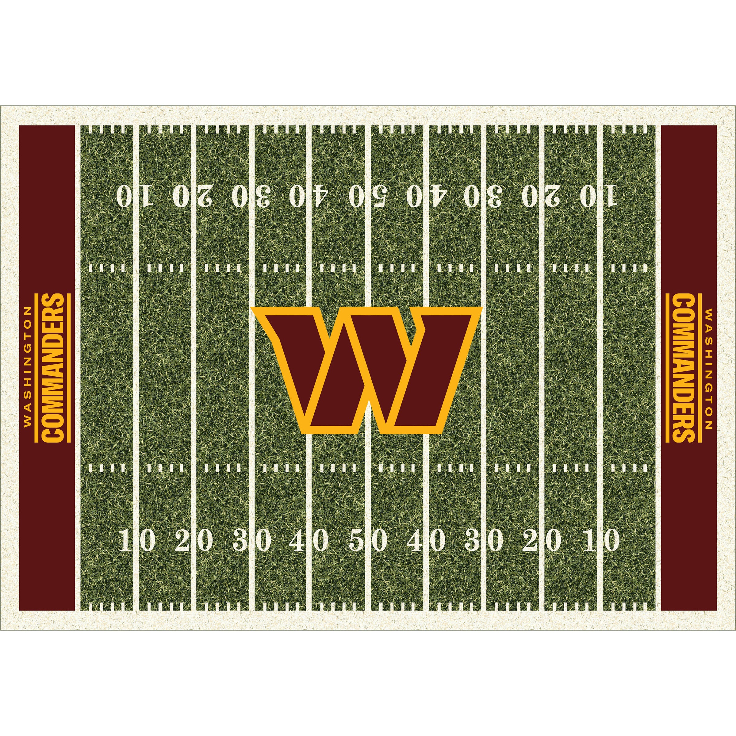 Nfl Washington Commanders Team Logo Area Rug Home-Field Design