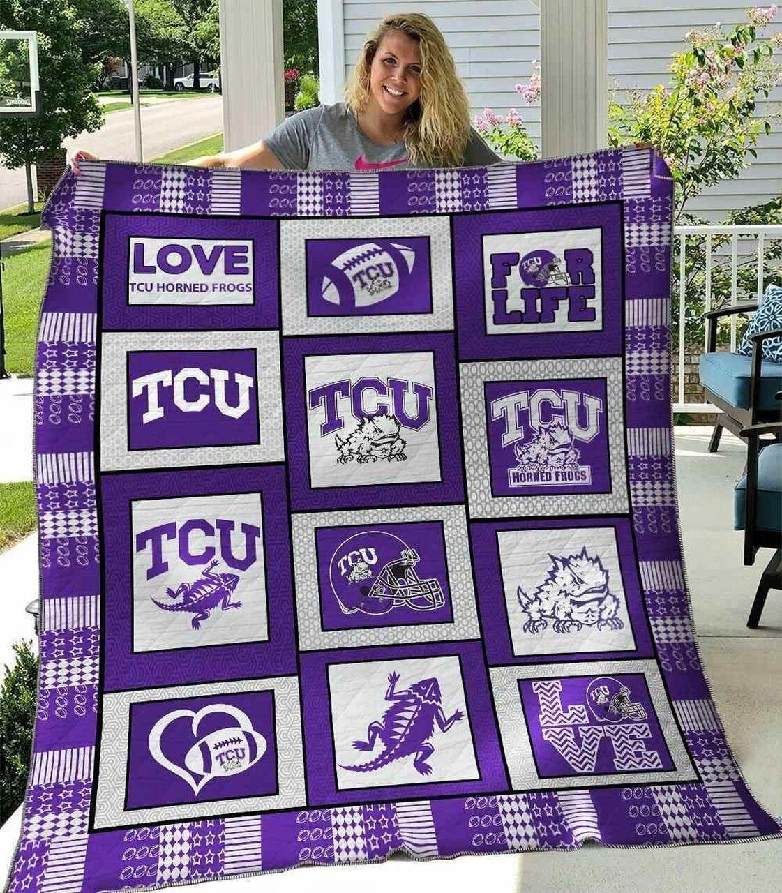 Tcu Horned F Ver3 Blanket Th1507 Quilt