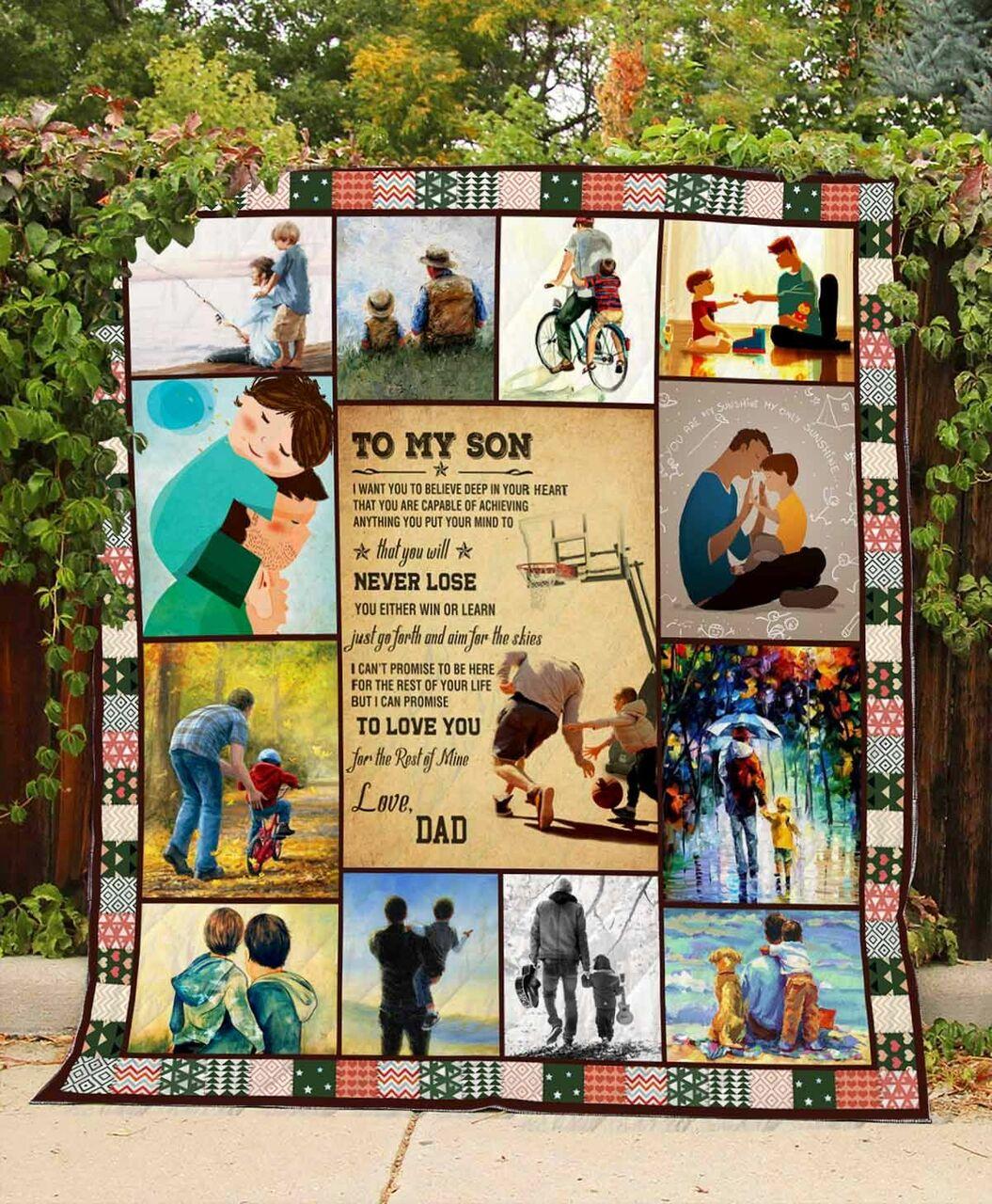 onalized To on From Dadt Go Forth Quilt Blanket Greattomized G For Birthday C Thgiving Perfect G Fon