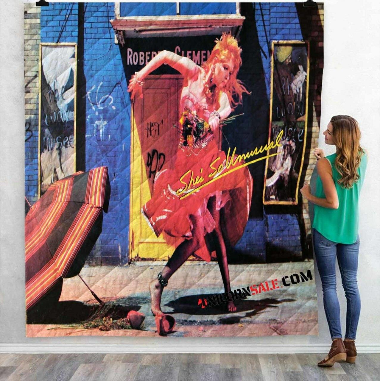Musical Ats Cyndi Lauper 3V 3Dtomized onalized Quilt Blanket