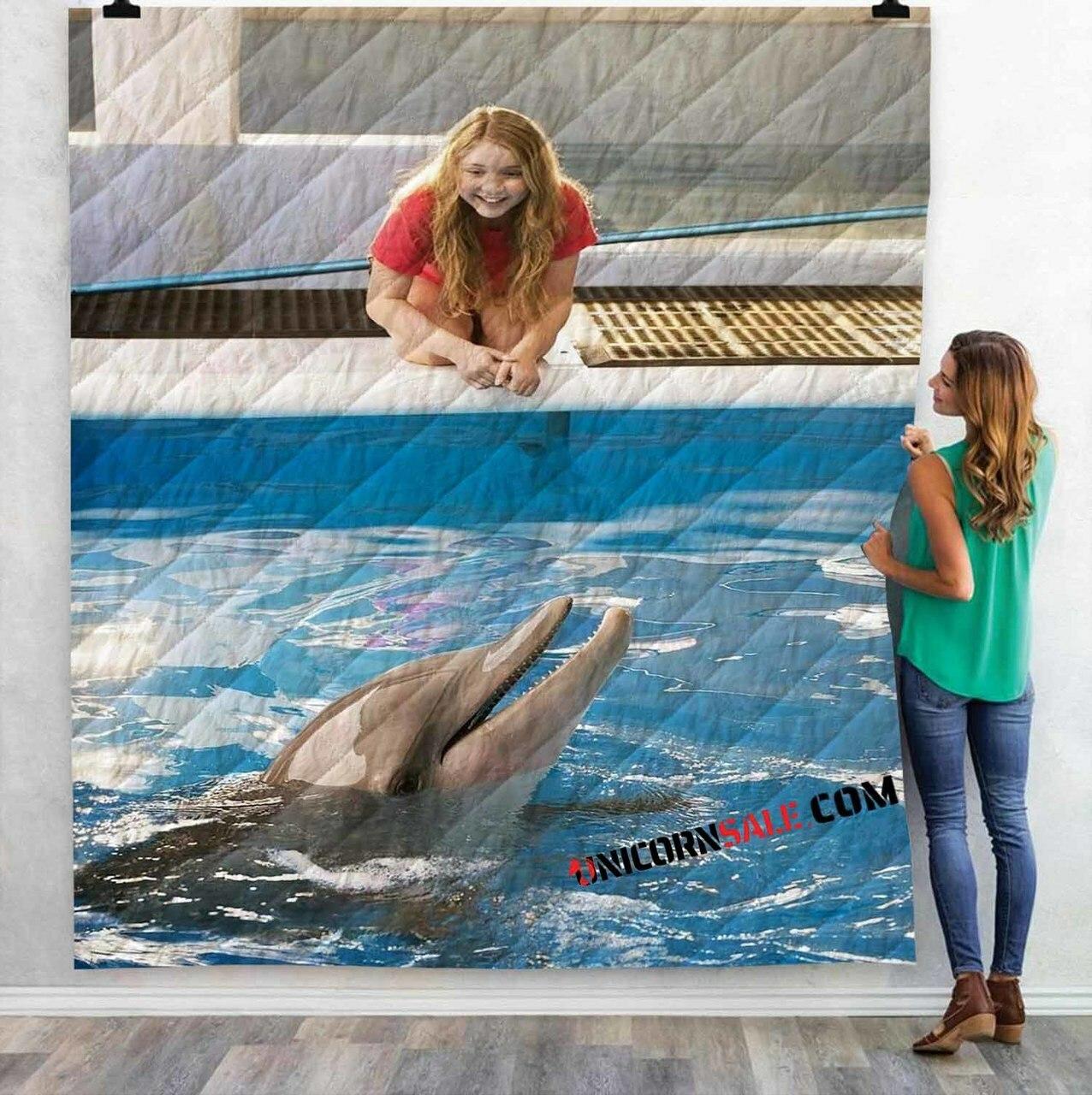 Movie Dolphin Tale 2 D 3Dtomized onalized Quilt Blanket