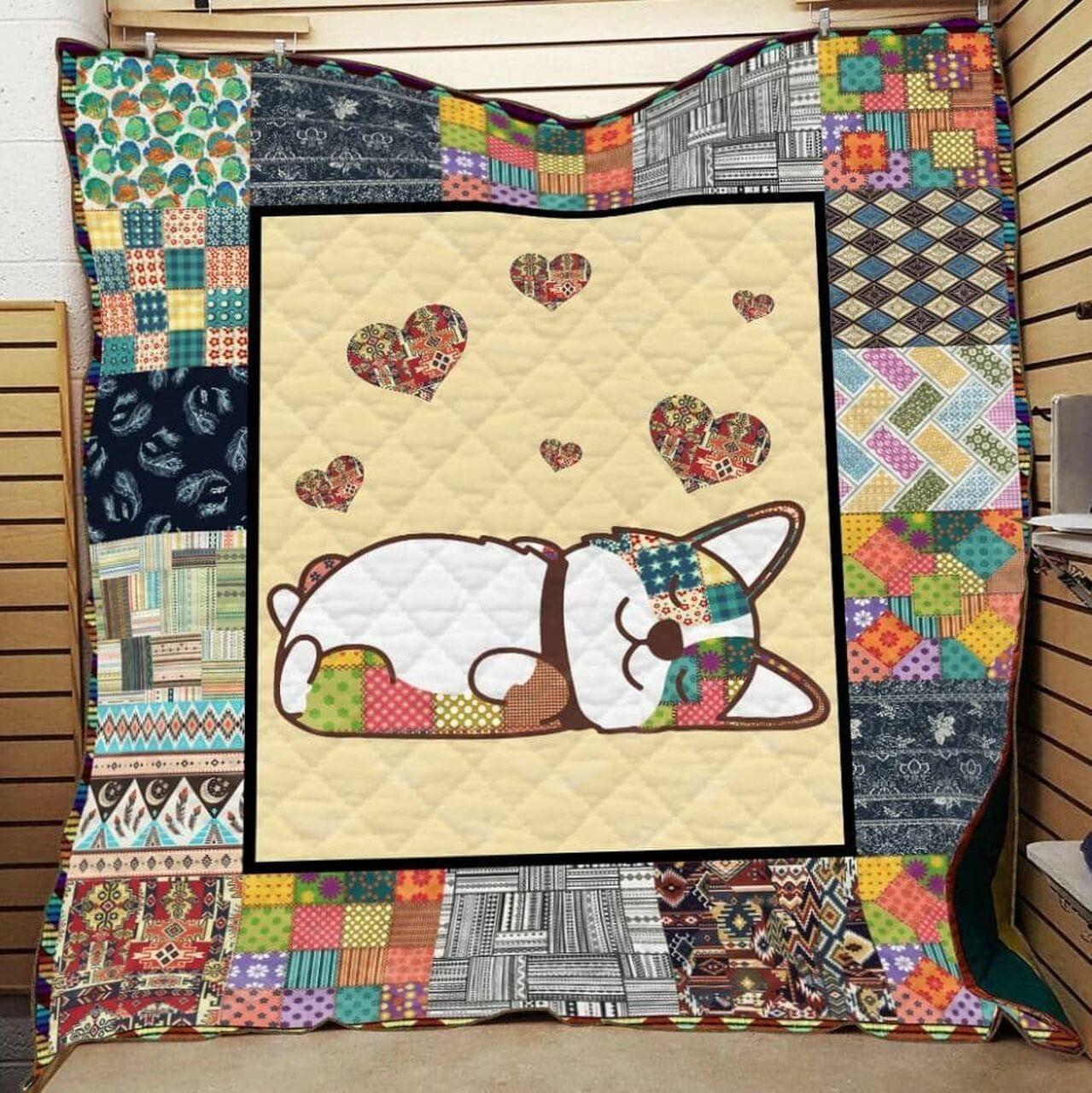 Corgi Heart Corgi Quilt Blanket Dhc020120718Td