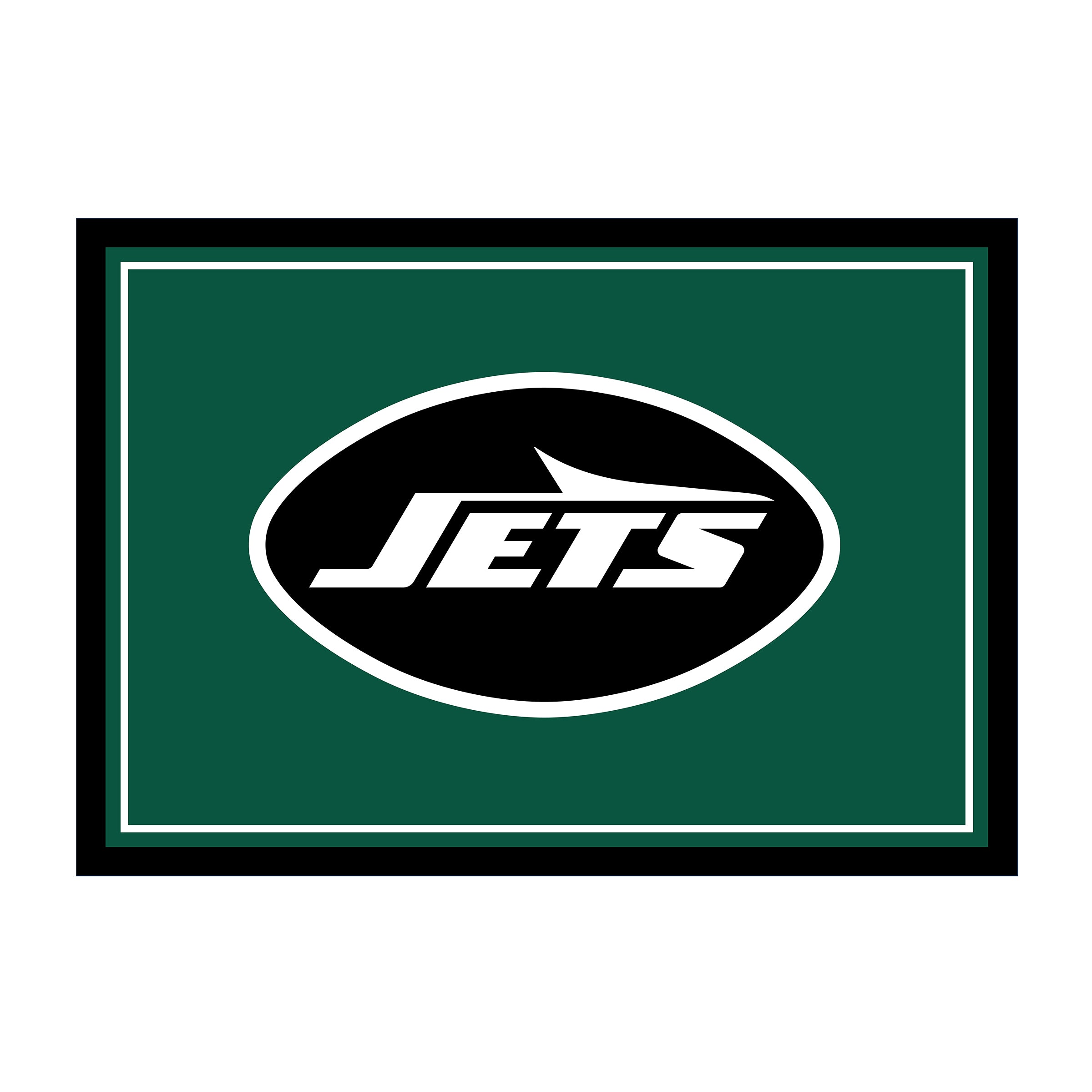 Nfl New York Jets Team Logo Area Rug Spirit Design