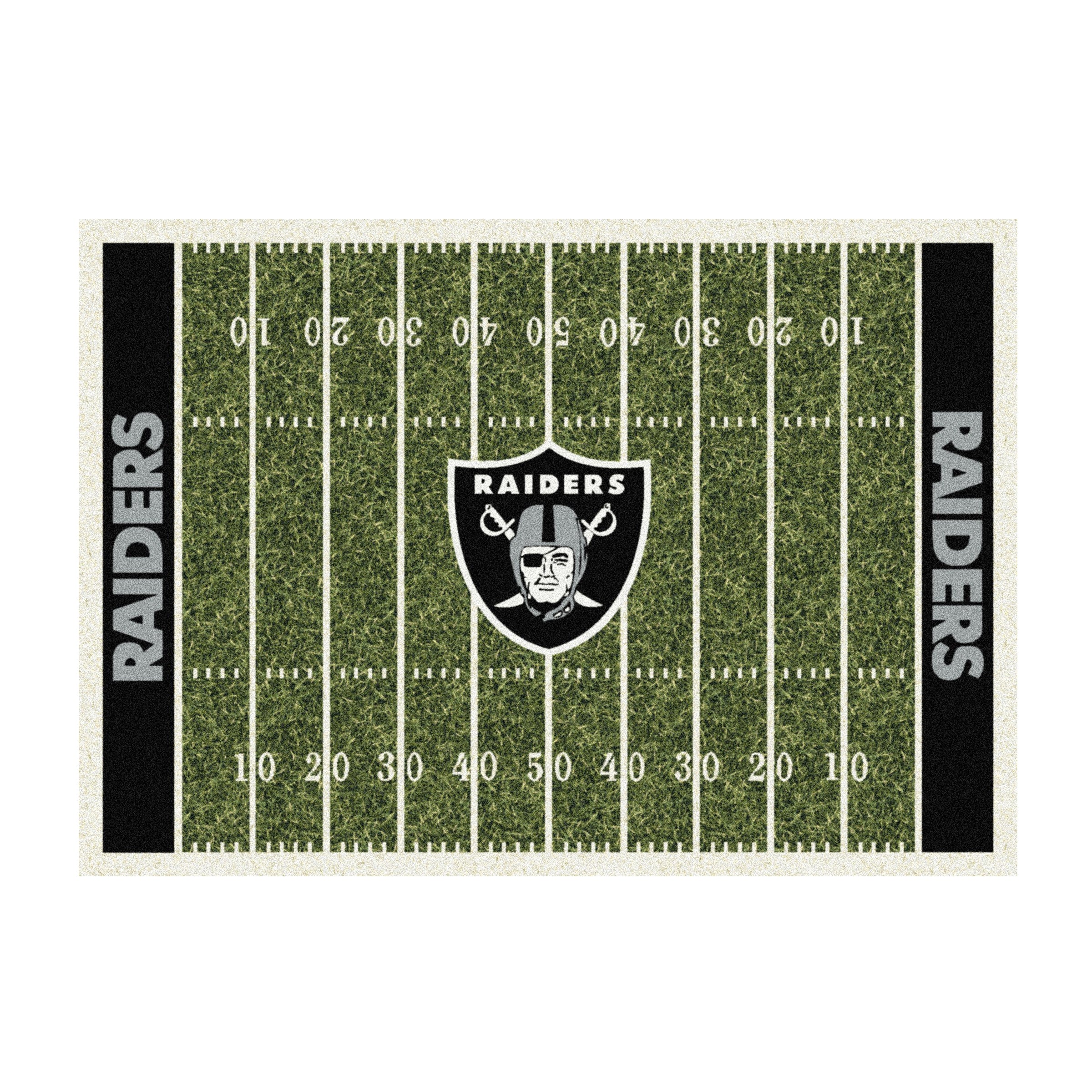 Nfl Las Vegas Raiders Team Logo Area Rug Home-Field Design