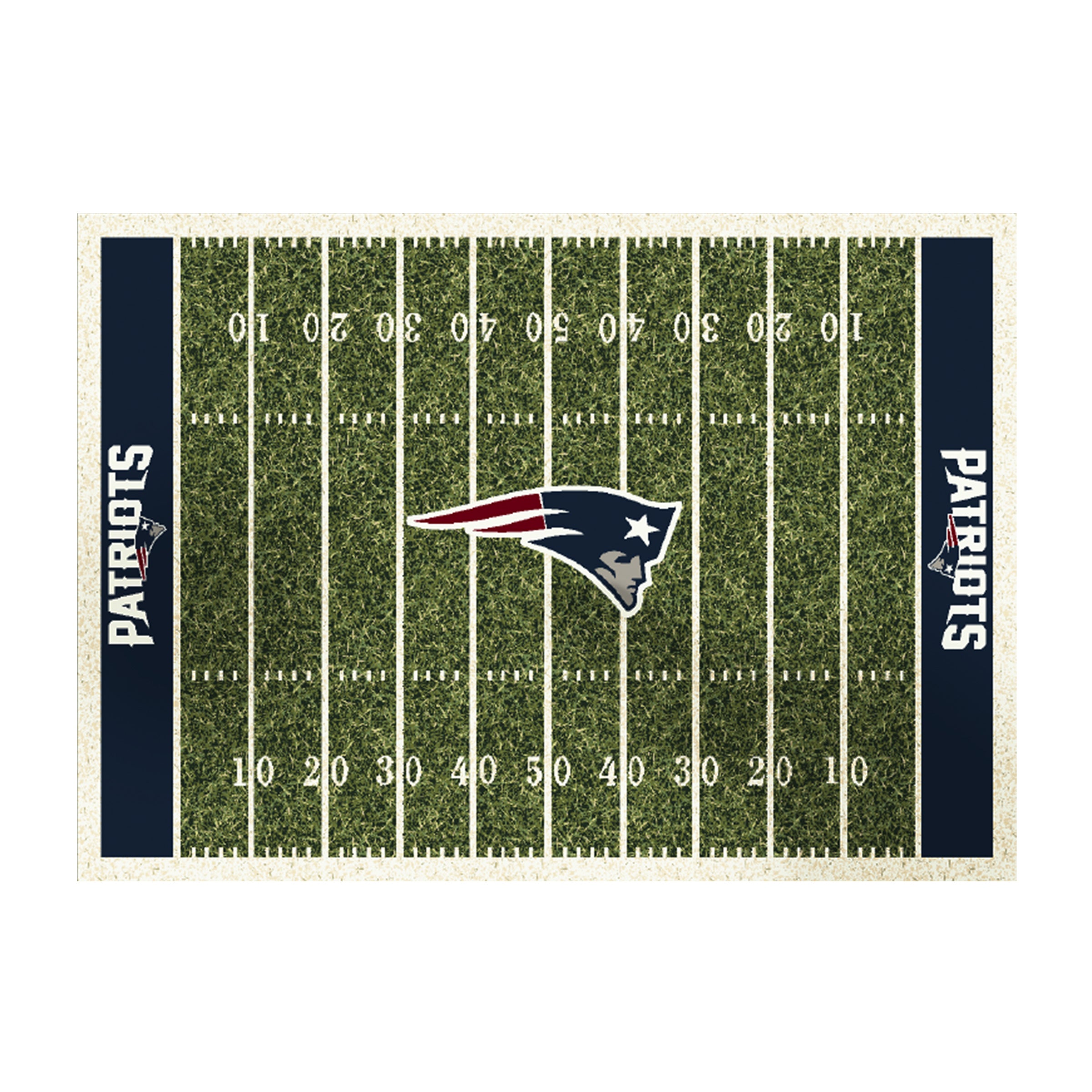 Nfl New England Patriots Team Logo Area Rug Home-Field Design