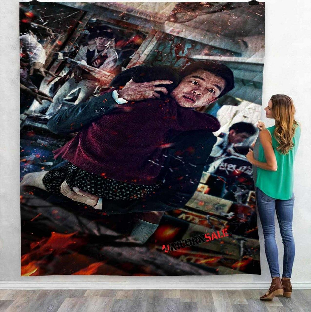 Netflix Movie Train Toan D 3Dtomized onalized Quilt Blanket