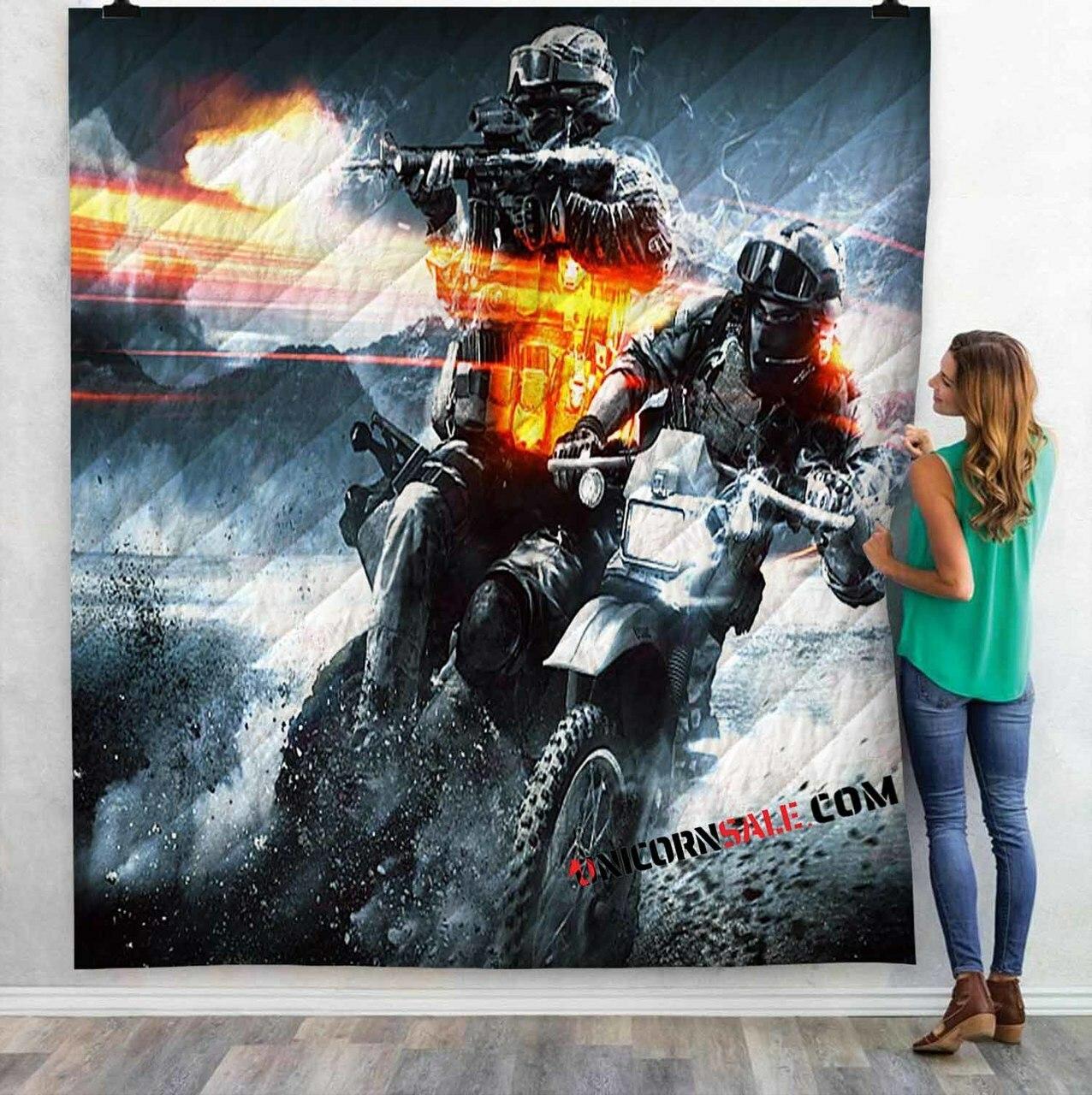 Ps3 Game Battlefield 3 V 3Dtomized onalized Quilt Blanket