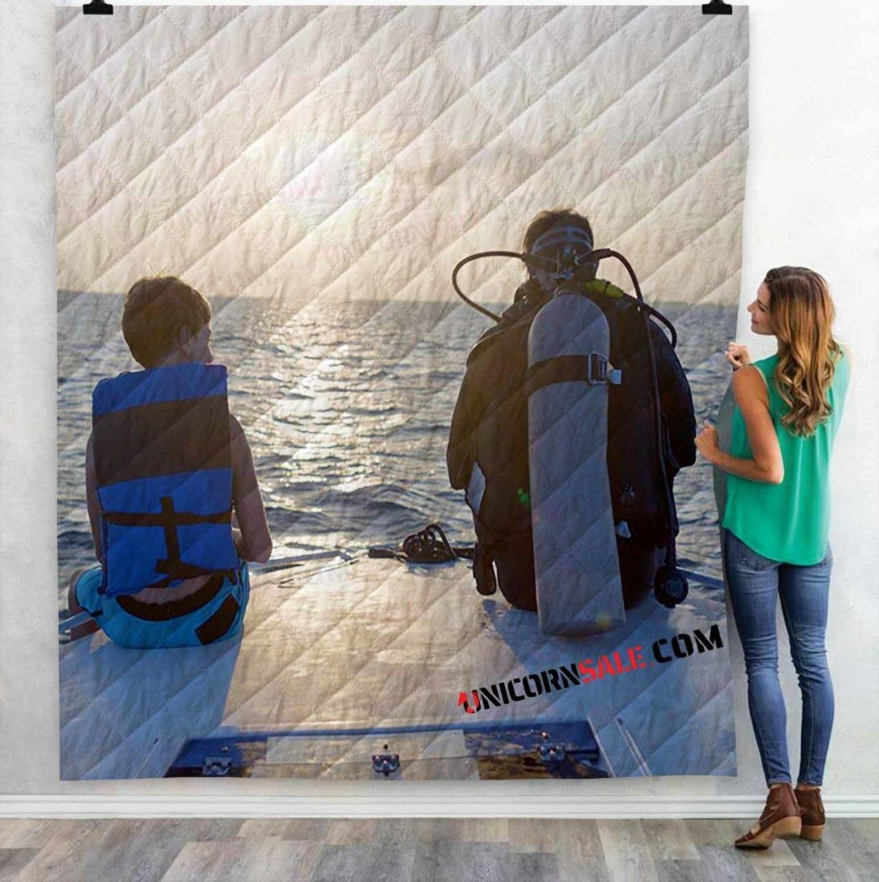 Movie Dolphin Kick V 3Dtomized onalized Quilt Blanket