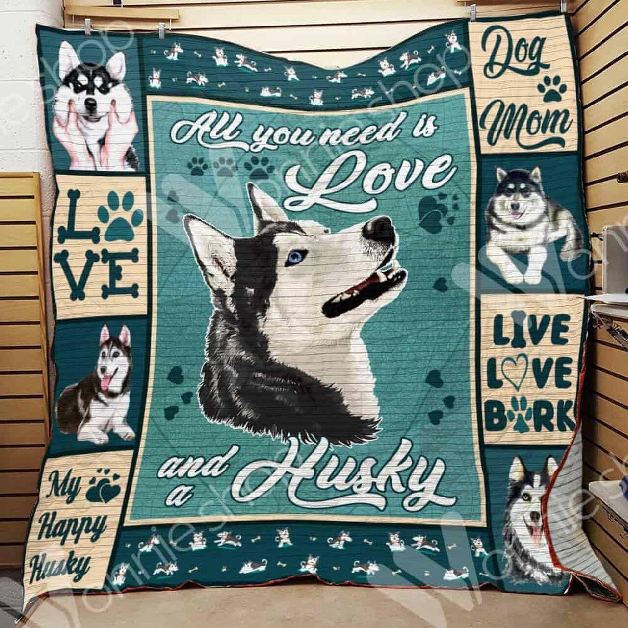Siberianky Dog Quilt Blanket Dhc0102970Td
