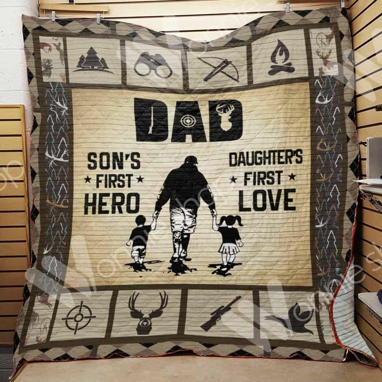 Hunting Dad Quilt Blanket Dhc1102452Td