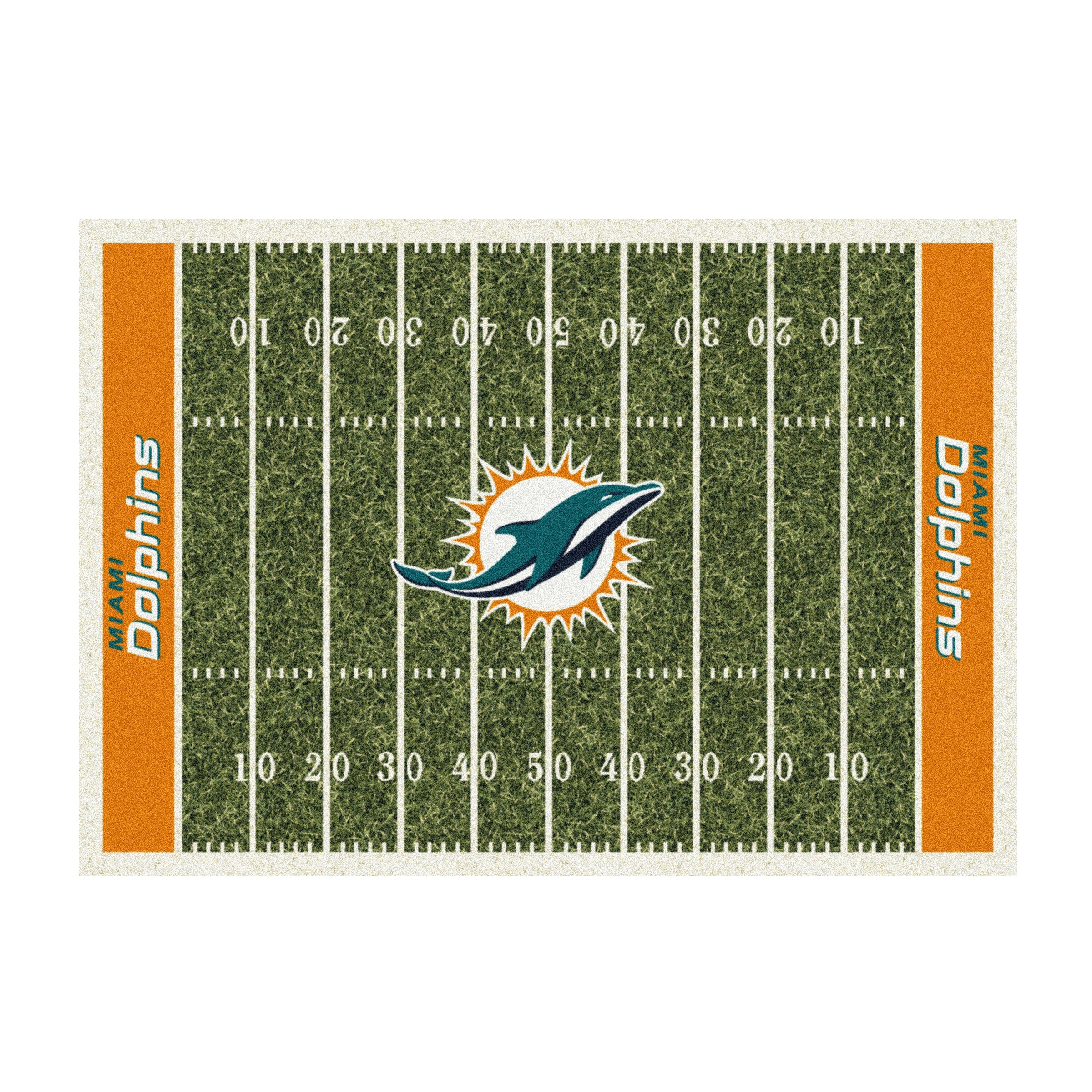 Nfl Miami Dolphins Team Logo Area Rug Home-Field Design