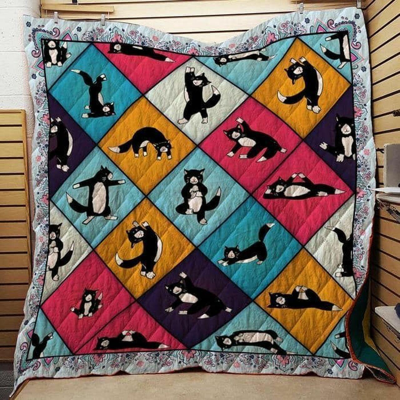 Cat Cat L Yoga Quilt Blanket Dhc020120656Td
