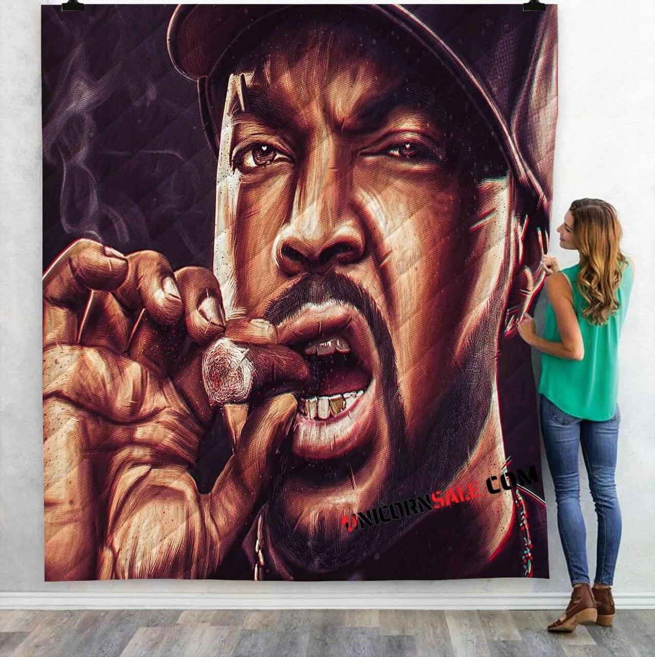 Fa Rapper Ice Cube V 3Dtomized onalized Quilt Blanket