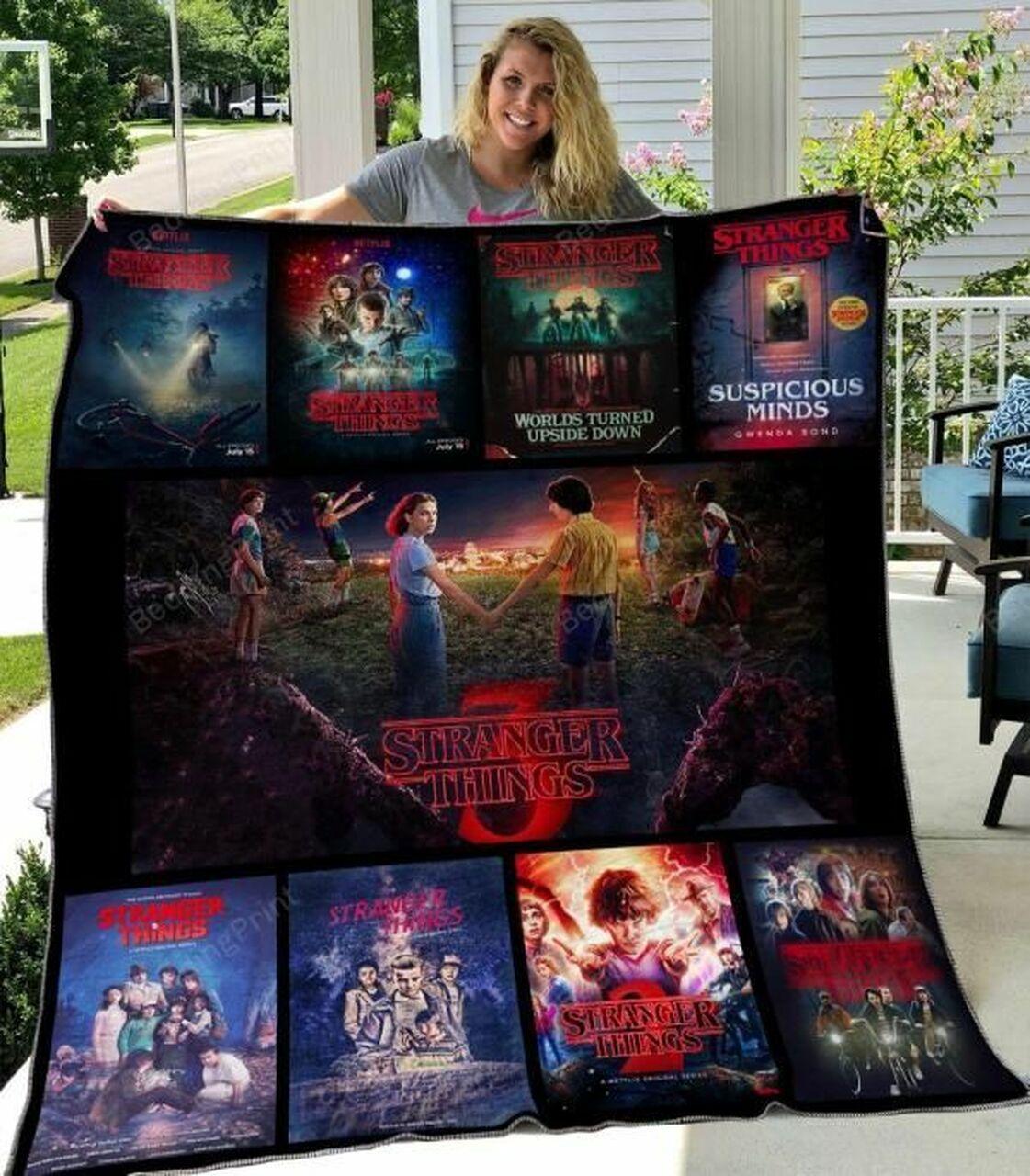 Stranger Th Ver1 Quilt Blanket