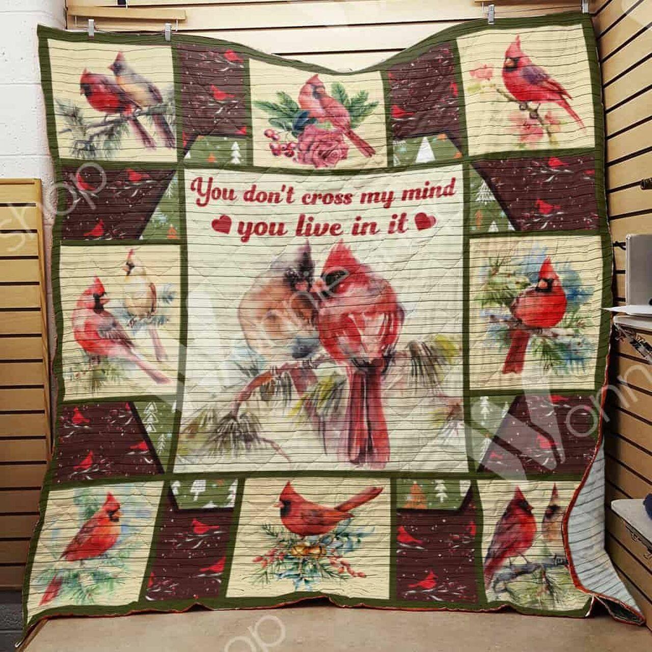 Cardinal Bird Quilt Blanket Dhc03021082Td