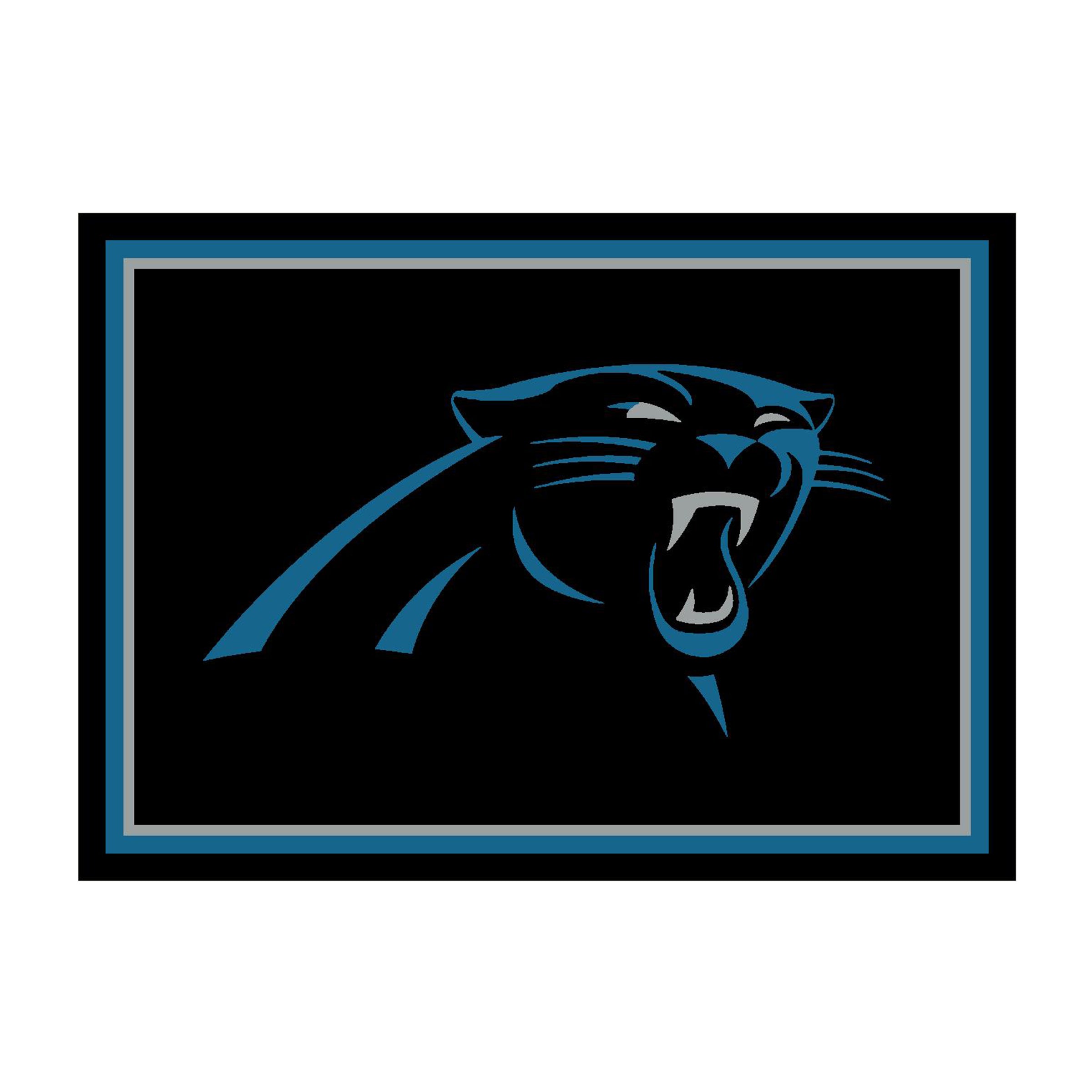 Nfl Carolina Panthers Team Logo Area Rug Spirit Design