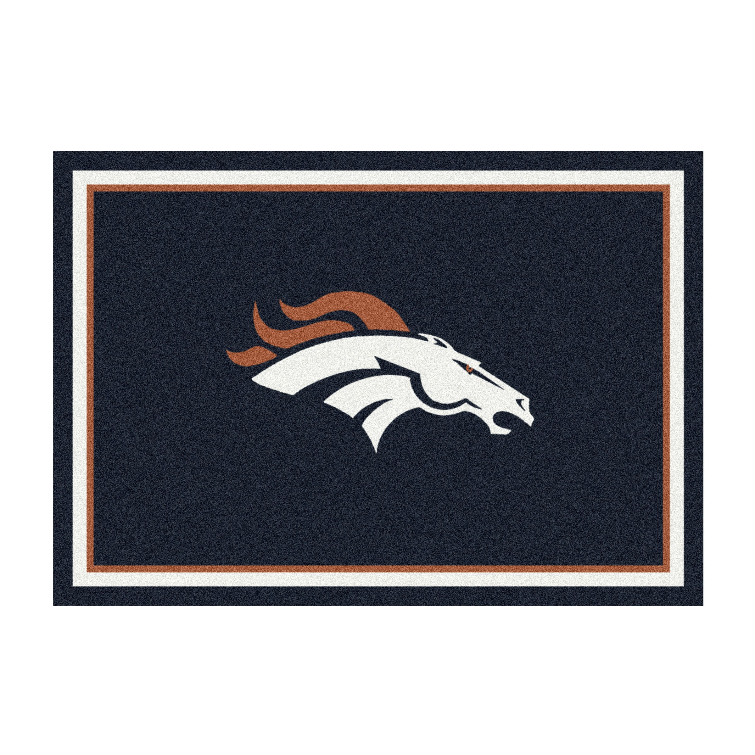 Nfl Denver Broncos Team Logo Area Rug Spirit Design
