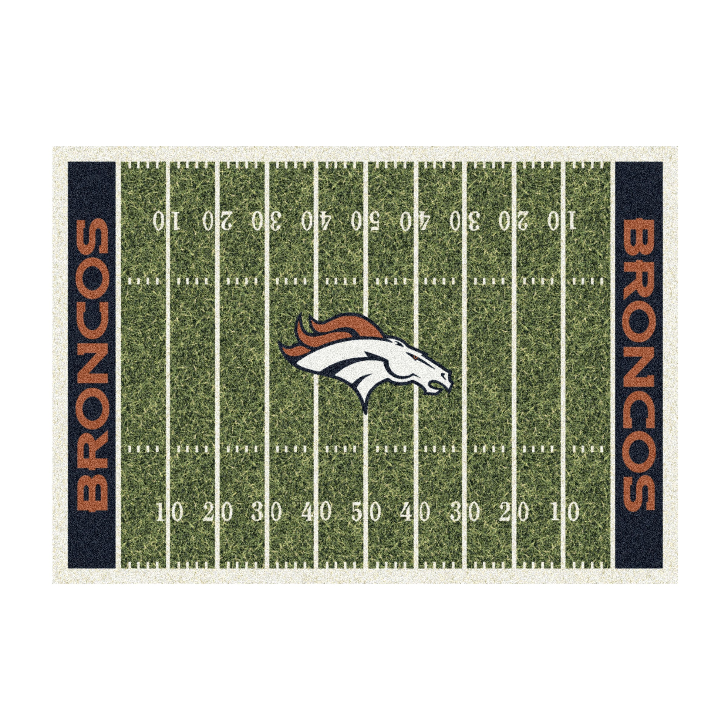 Nfl Denver Broncos Team Logo Area Rug Home-Field Design