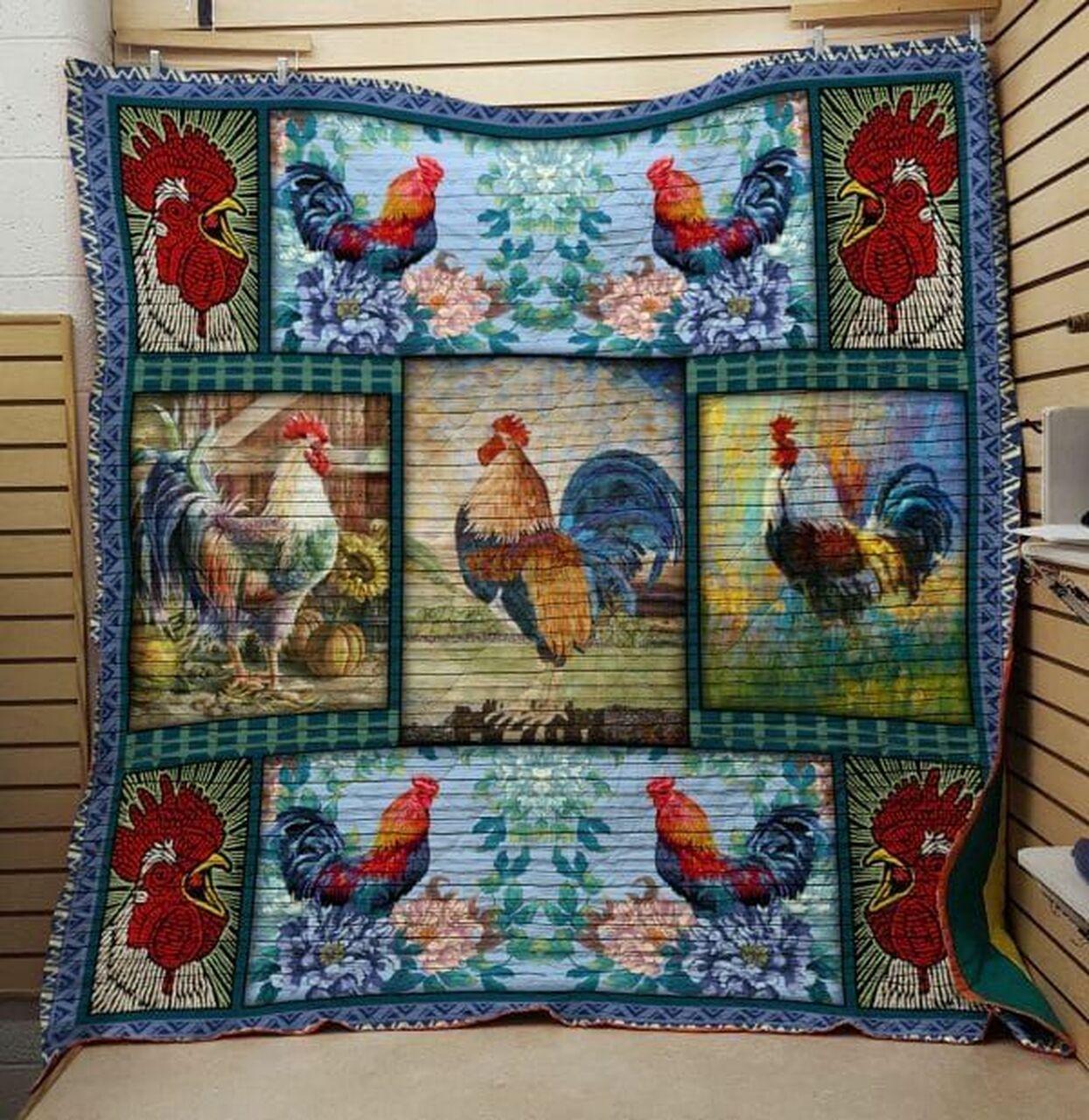 Chicken Morning ter Quilt Blanket Dhc020120882Td