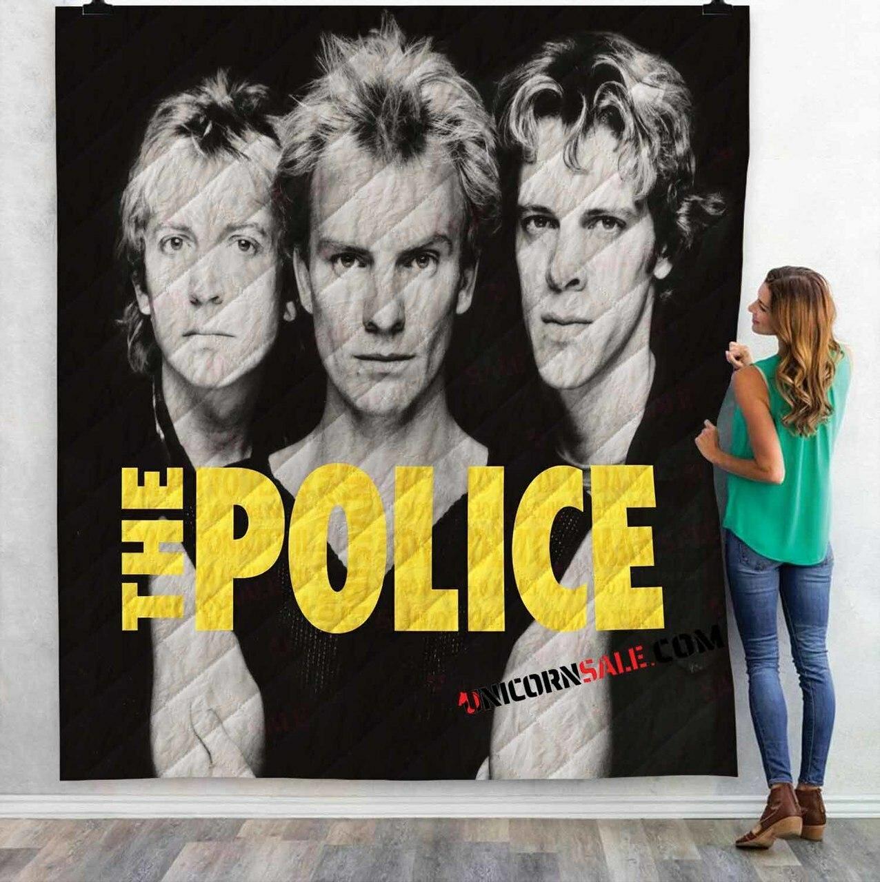 Musical Ats The Police1V 3Dtomized onalized Quilt Blanket