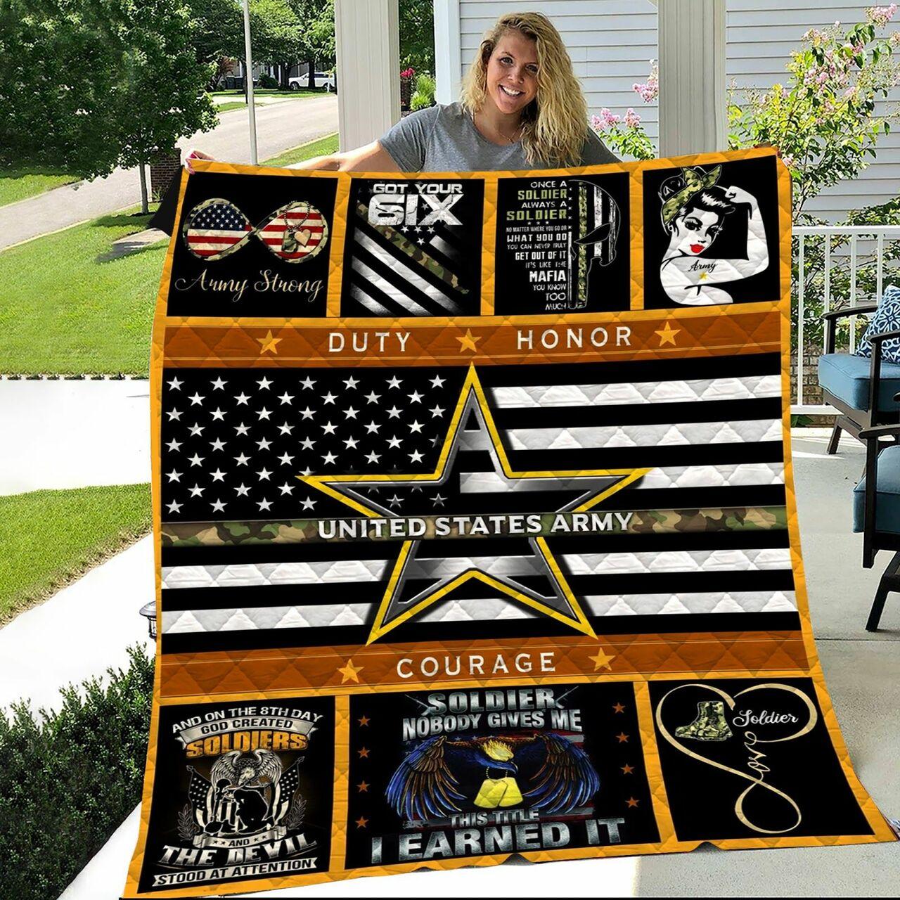 Unitt Army Quilt Blanket Dhc1402977Td