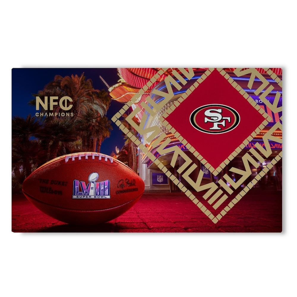 Nfl San Francisco 49Ers Super Bowl 58 Participant Washable Rug 36X62