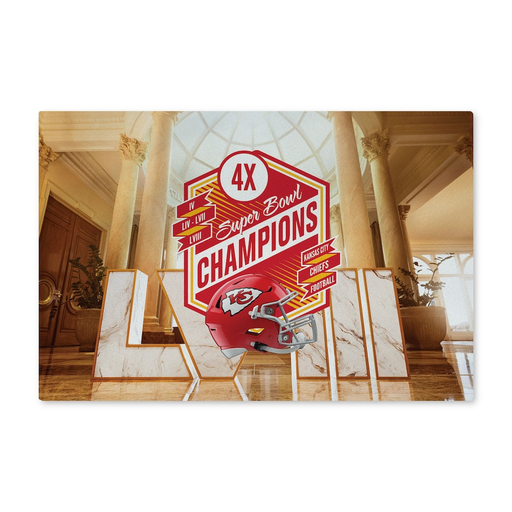 Nfl Kansas City Chiefs 4 Time Super Bowl Champion Washable Rug