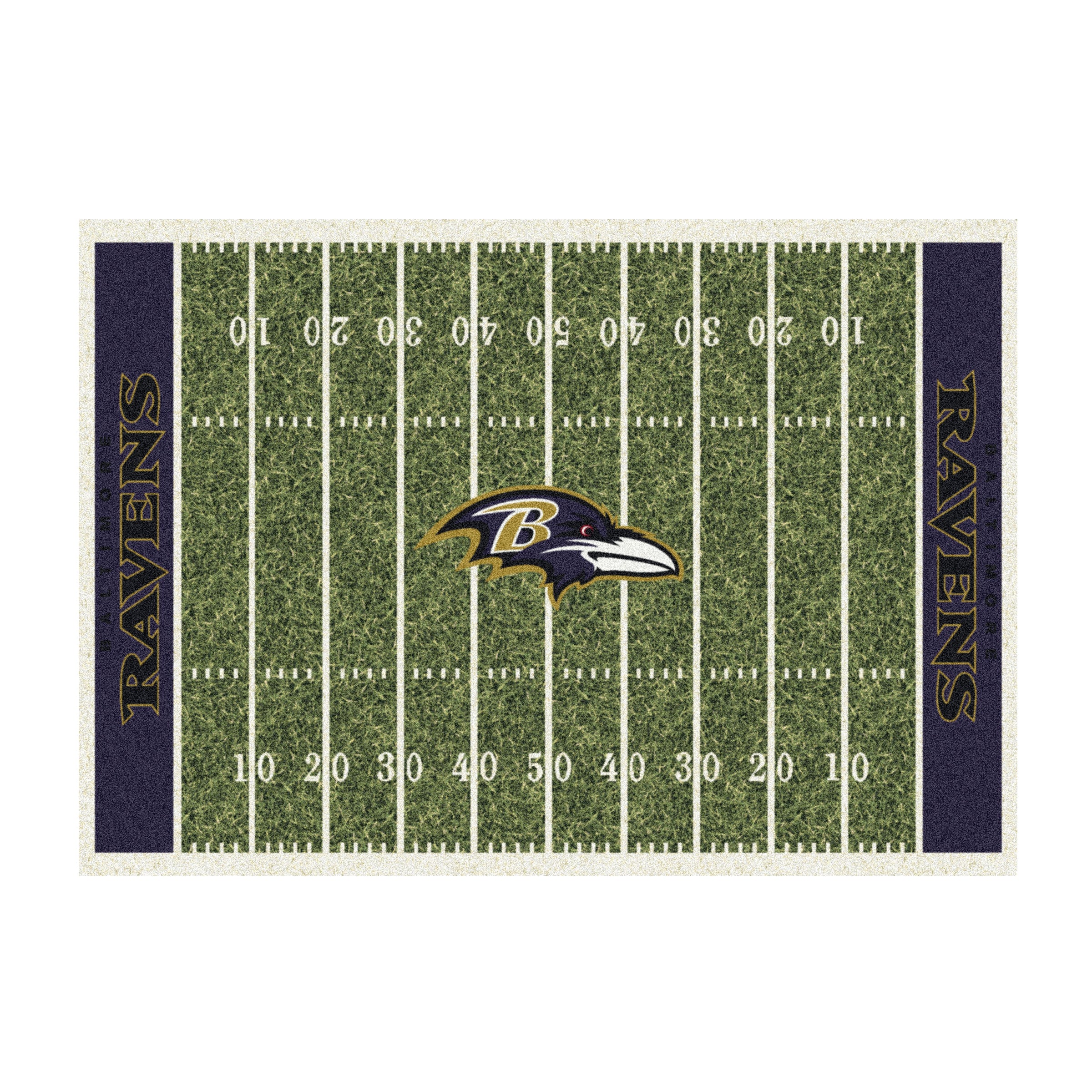 Nfl Baltimore Ravens Team Logo Area Rug Home-Field Design