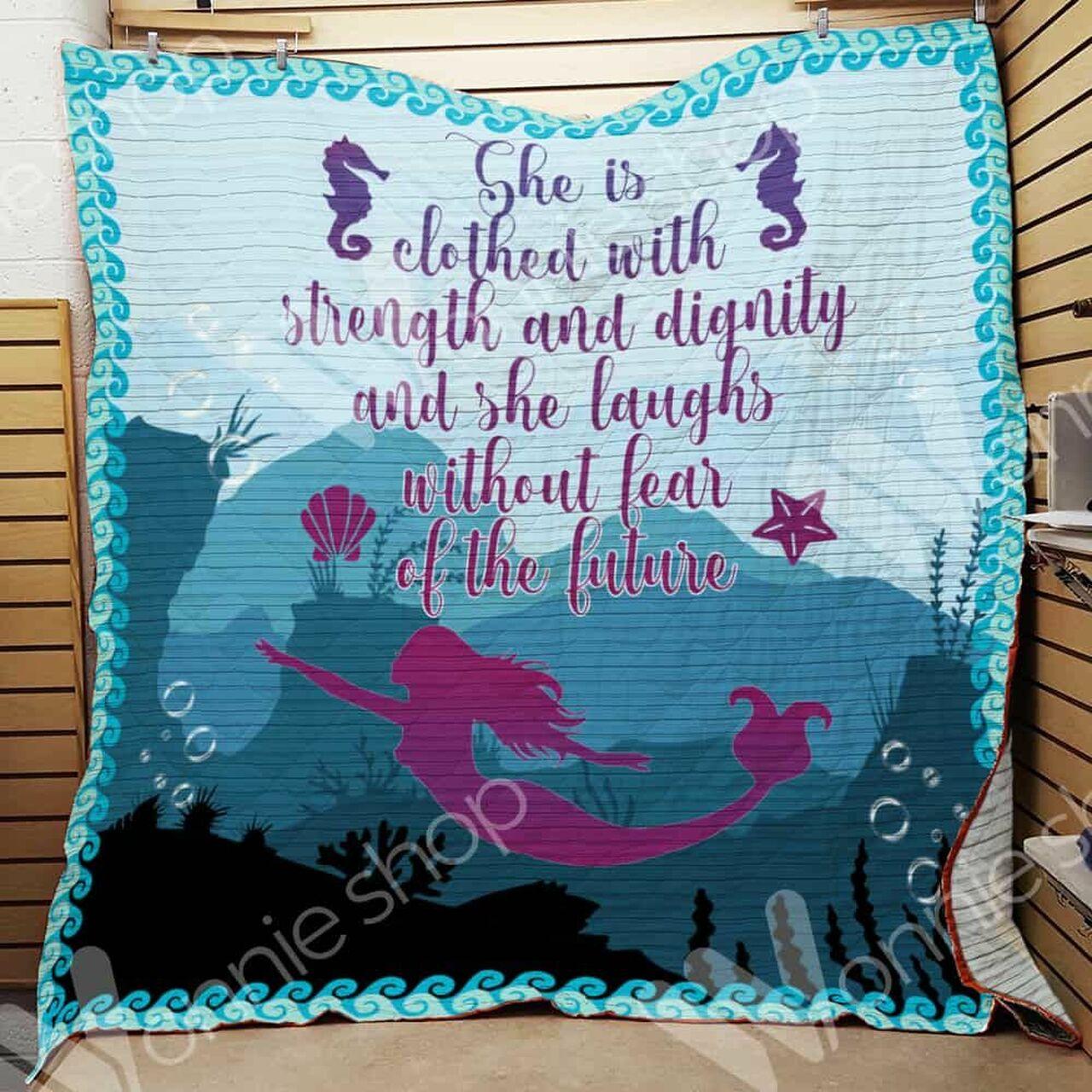 Mermaid Quilt Blanket Dhc06021134Td