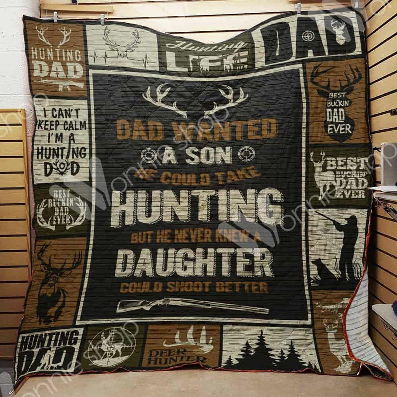 Hunting Dad Quilt Blanket Dhc1102463Td