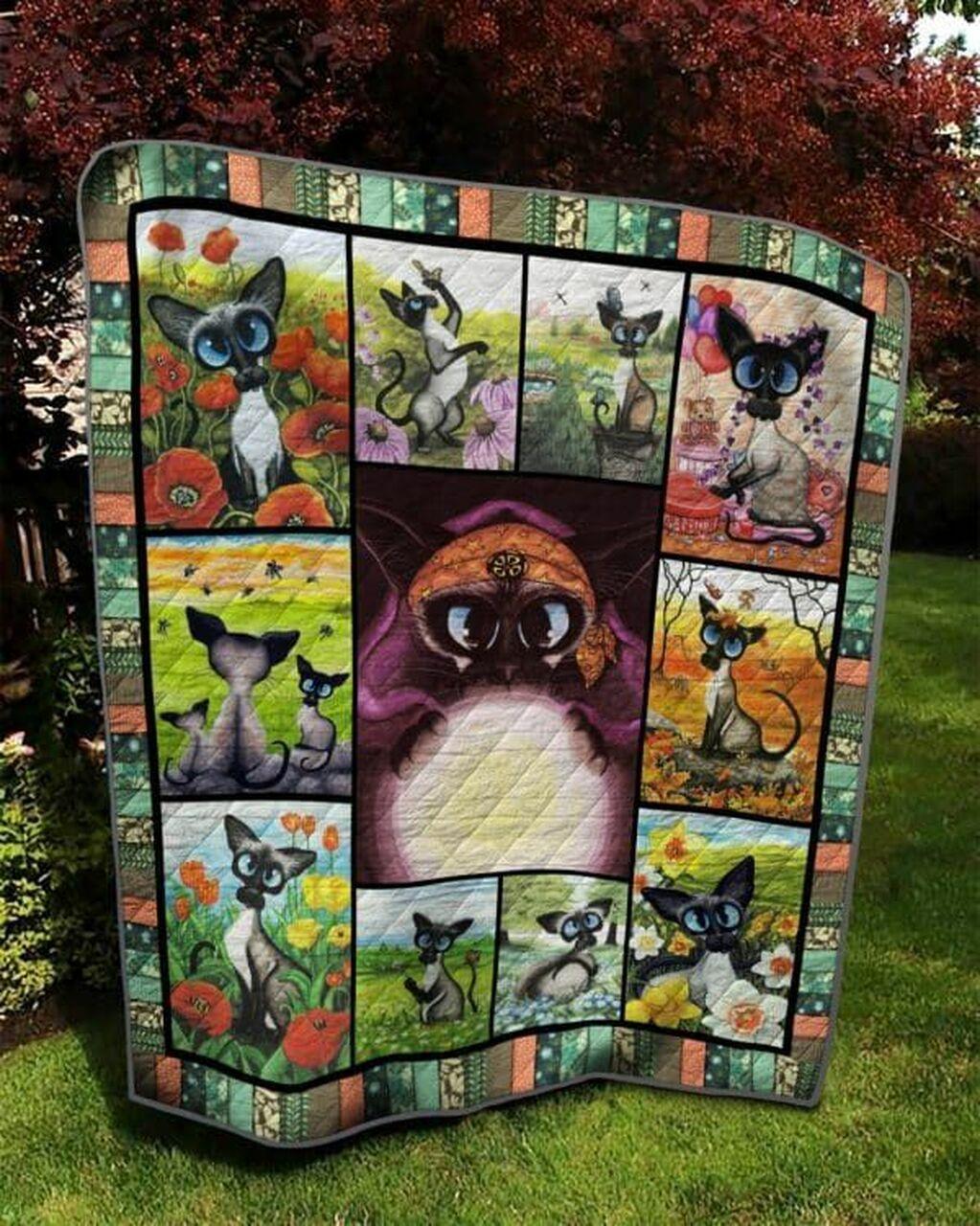 Sie Cat No T Left To Cry Quilt Blanket Dhc020120797Td