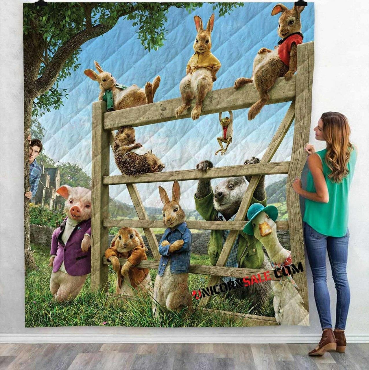 Movie Peter Rabbit V 3Dtomized onalized Quilt Blanket