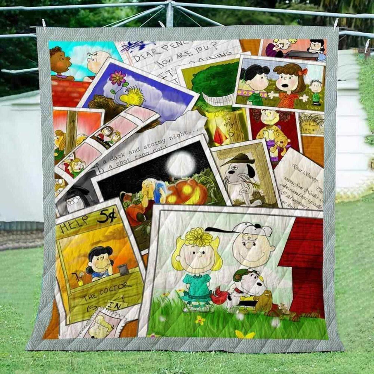 Snoopy Book V1 Blanket Th0607 Quilt