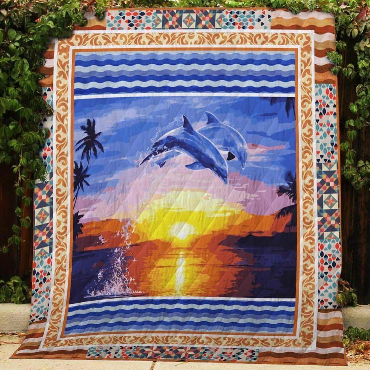 Dolphin ummer Quilt Blanket Dhc020120526Td