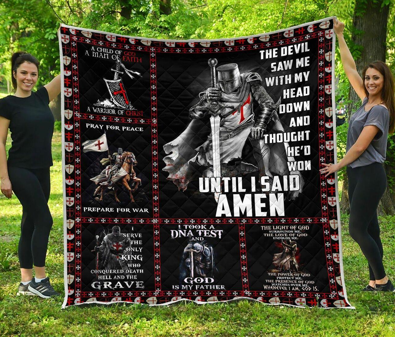 Knight Templar Like Quilt Blanket