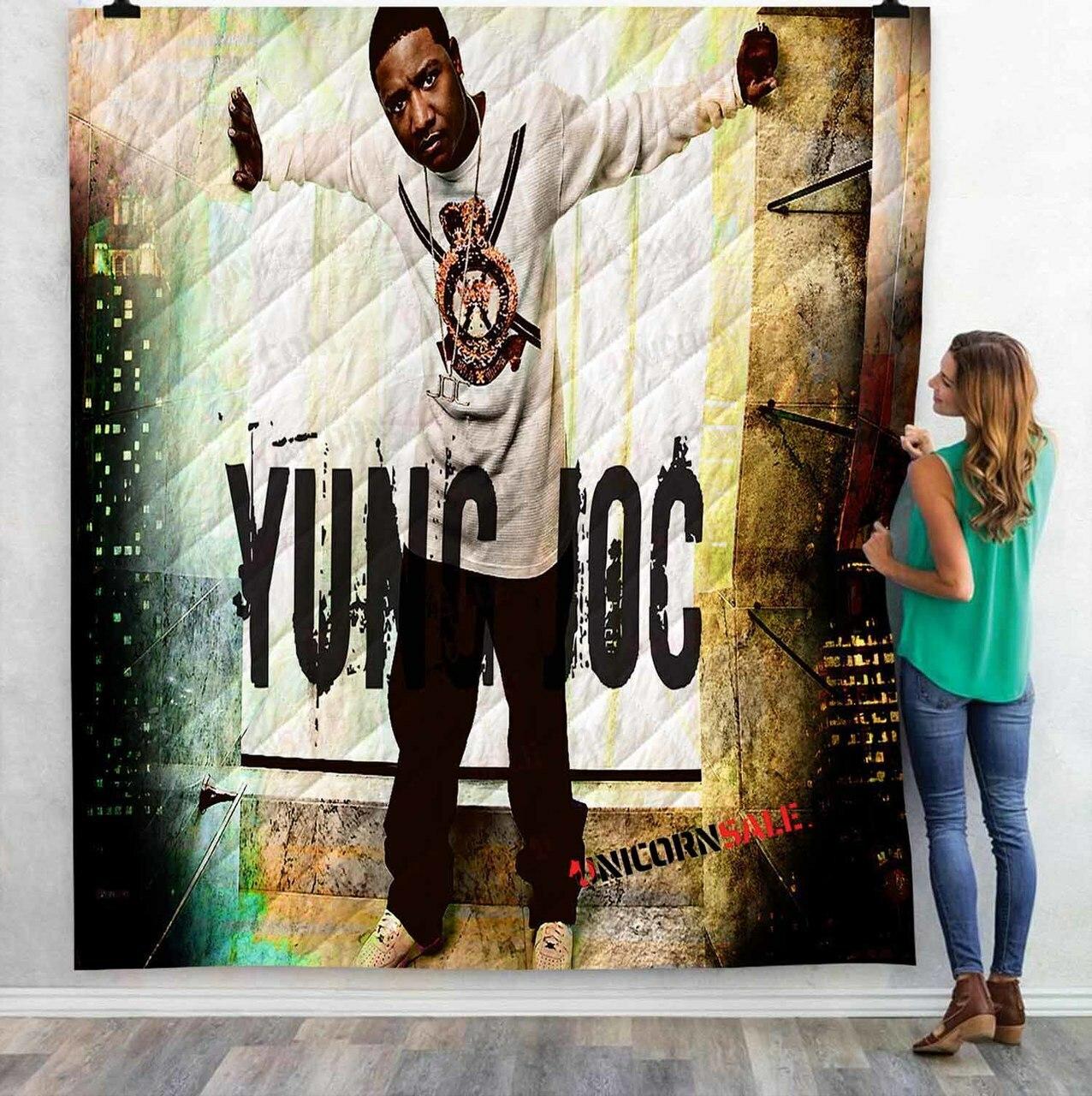 Fa Rapper Yung Joc N 3Dtomized onalized Quilt Blanket
