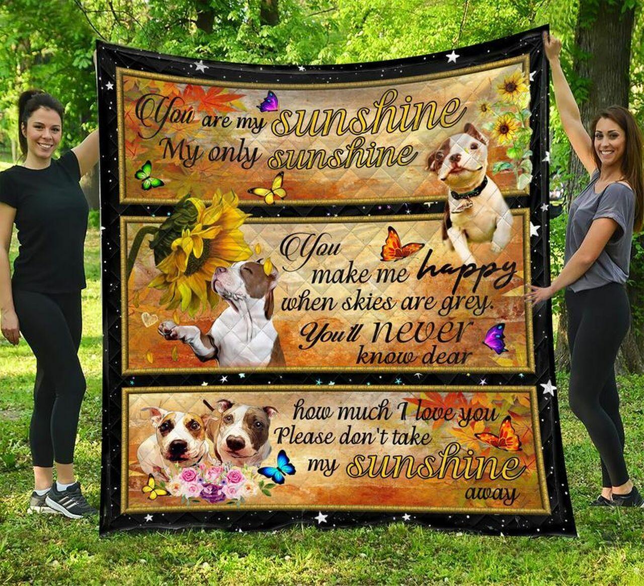 My Onunshine Bull Terrier Quilt Blanket Dhc1402835Td