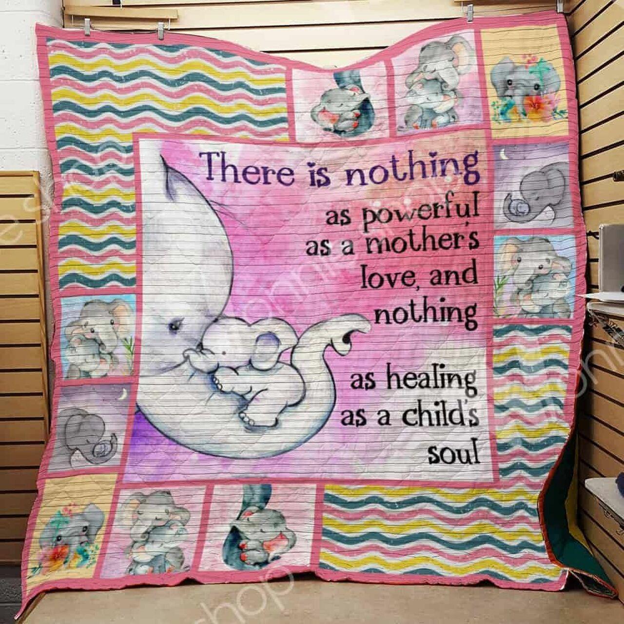 Elephant Mom Quilt Blanket Dhc1102759Td