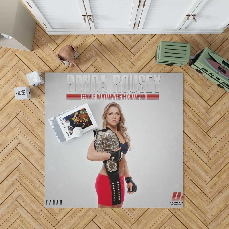 Ronda Rousey Popular Ufc Wrestler Rug