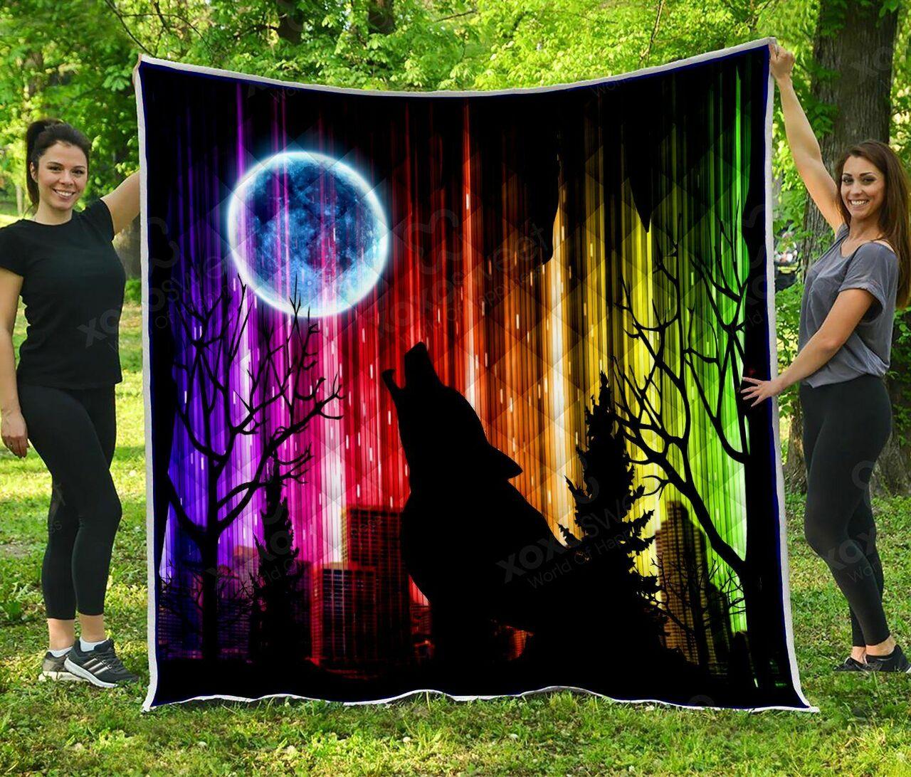 The Wohadow Under The Moon Quilt Blanket Greattomized Blanket G For Birthday C Thgiving