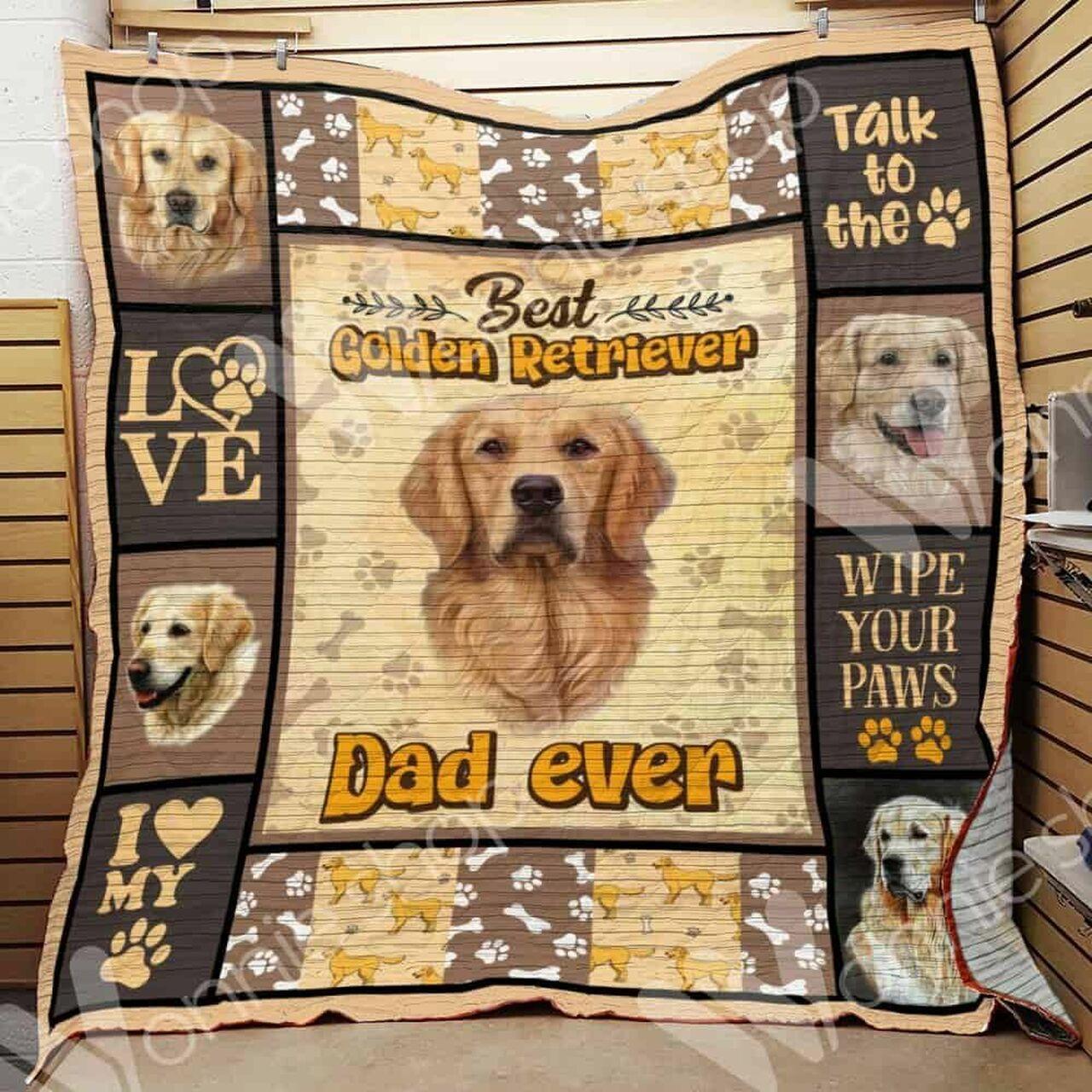 Golden Retriever Dog Quilt Blanket Dhc05021226Td
