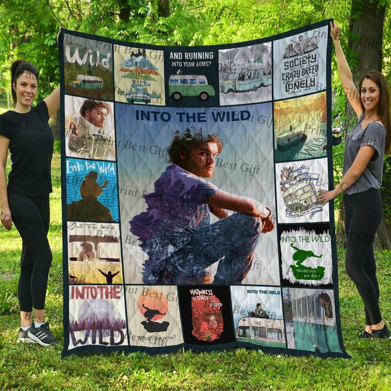 Into The Wildter Quilt Blanket