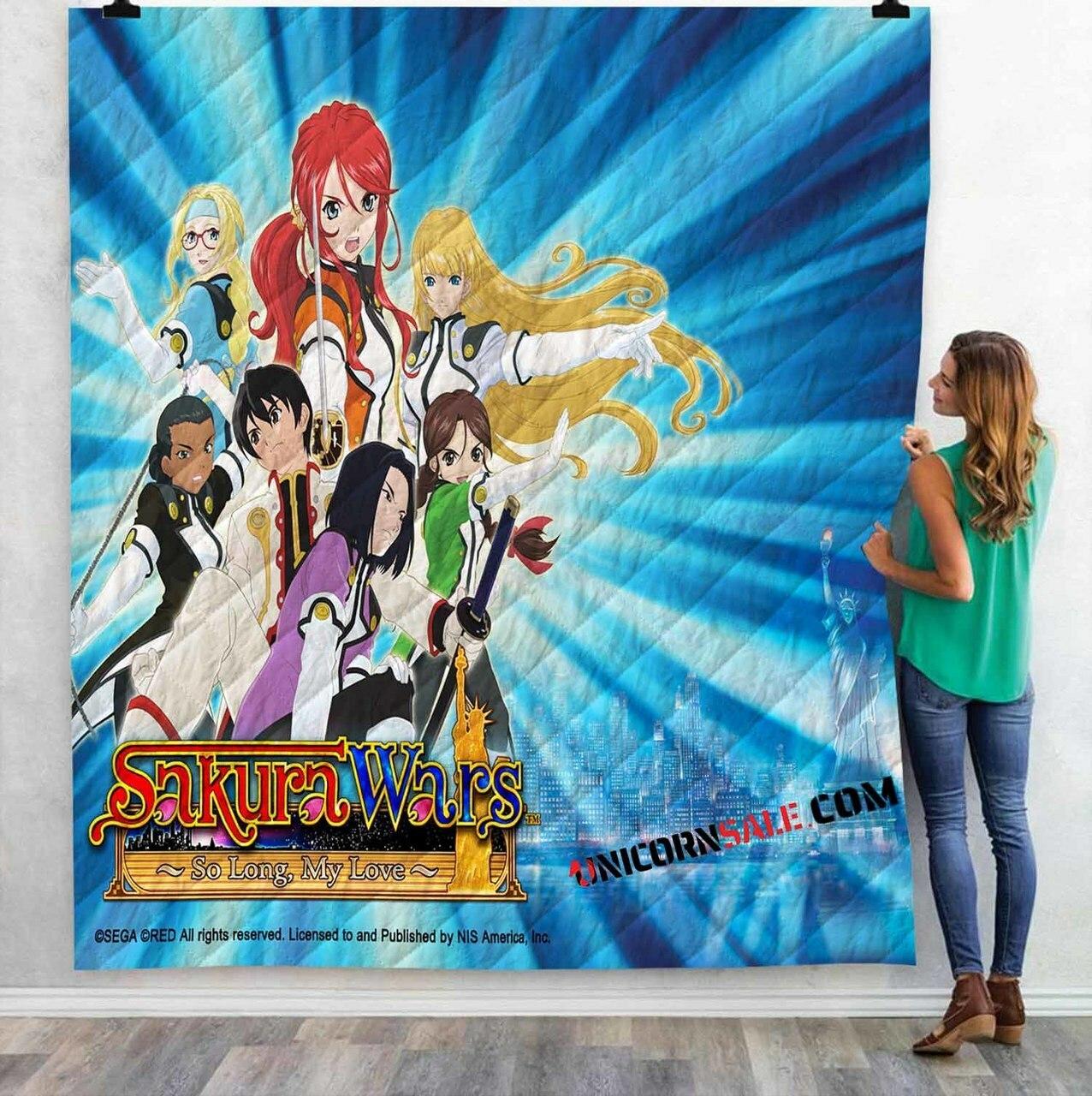 Sakura So Long My Love V 3Dtomized onalized Quilt Blanket