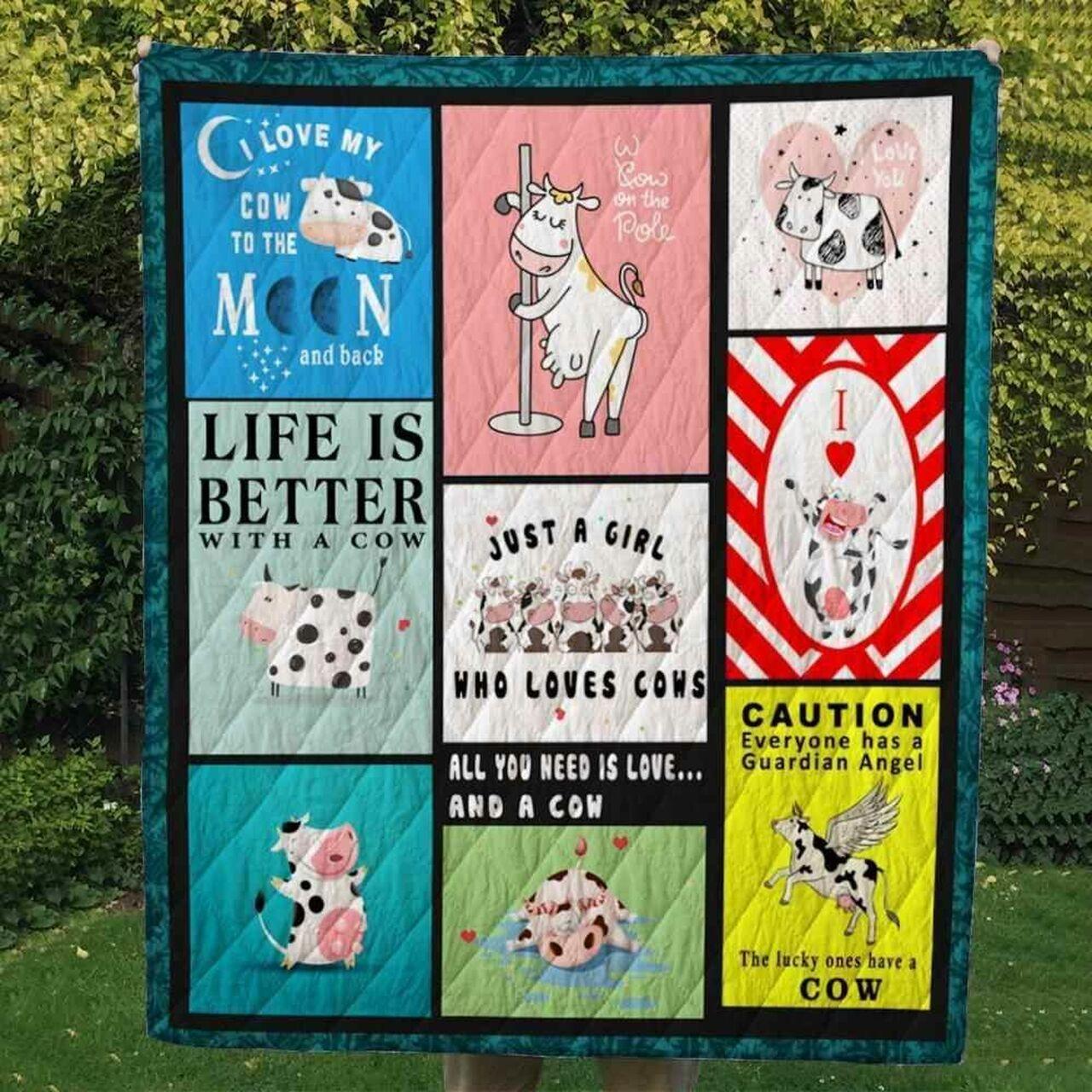 Cow Ver4 Blanket Th0807 Quilt