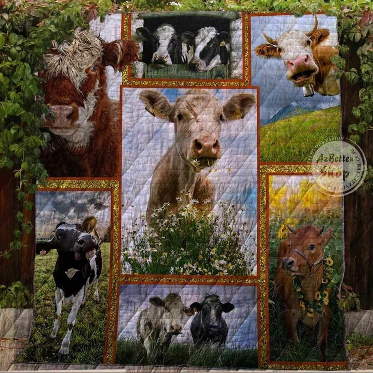 Farm Lovely In The Field Blanket Th1707 Quilt