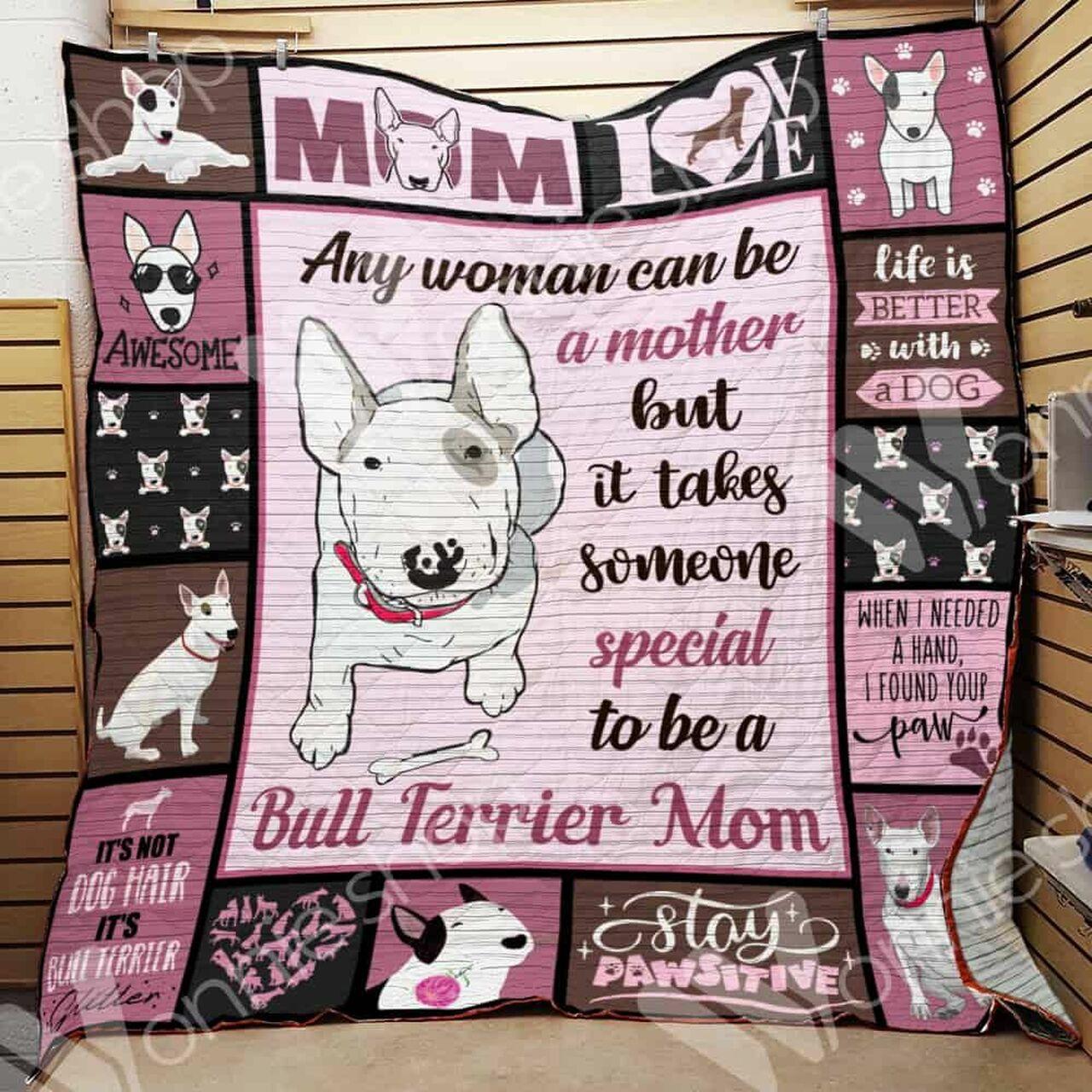 Bull Terrier Dog Quilt Blanket Dhc0102924Td